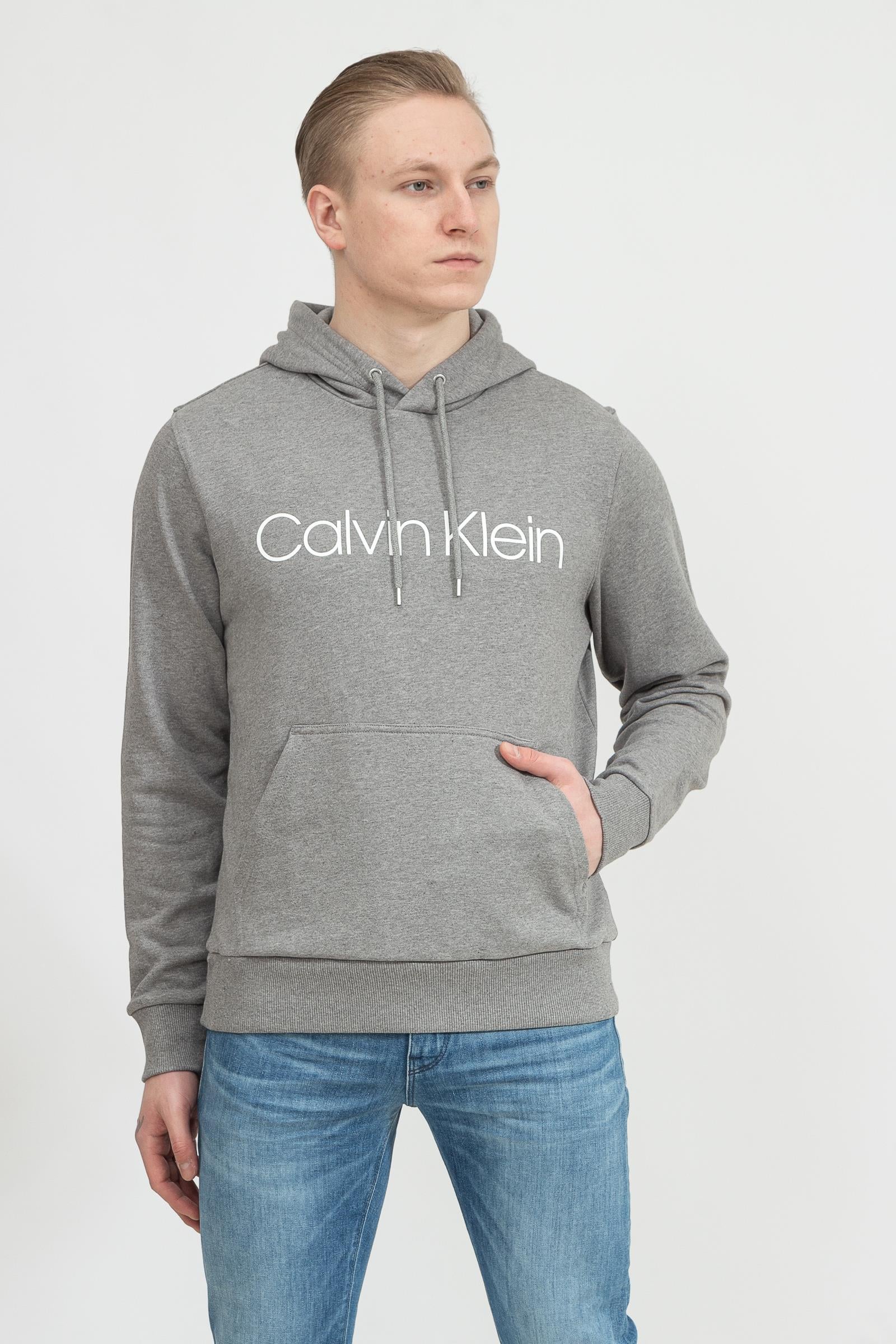 Calvin Klein Cotton Logo Hoodie Erkek Kapüşonlu Sweatshirt