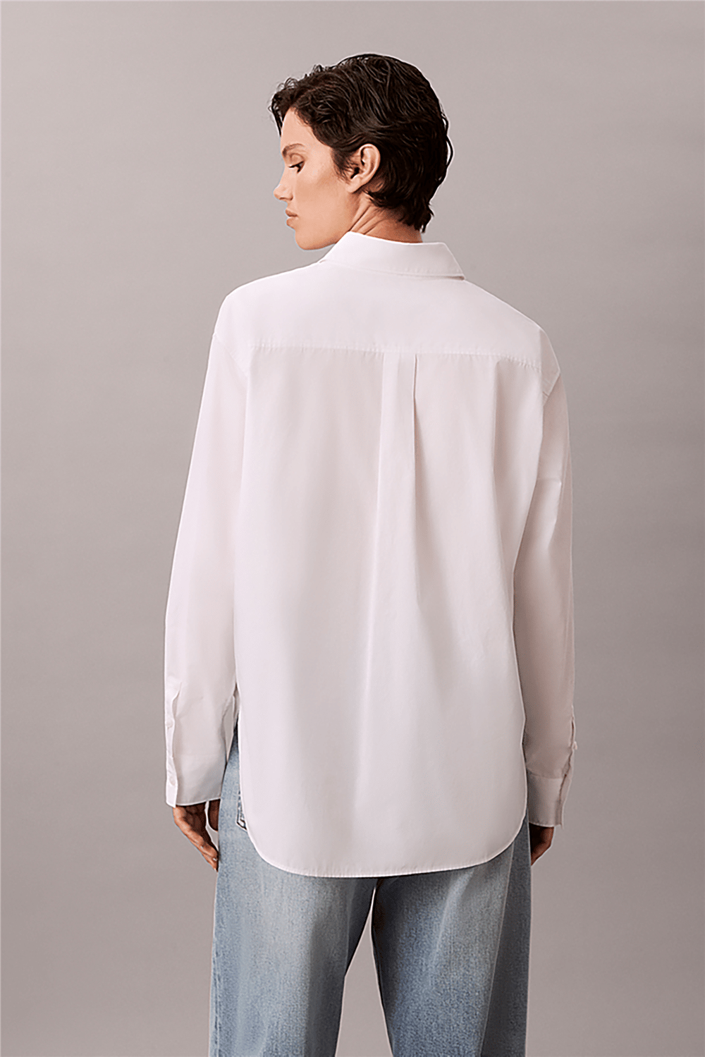 Calvin Klein Cotton Poplin Relaxe Kadın Gömlek