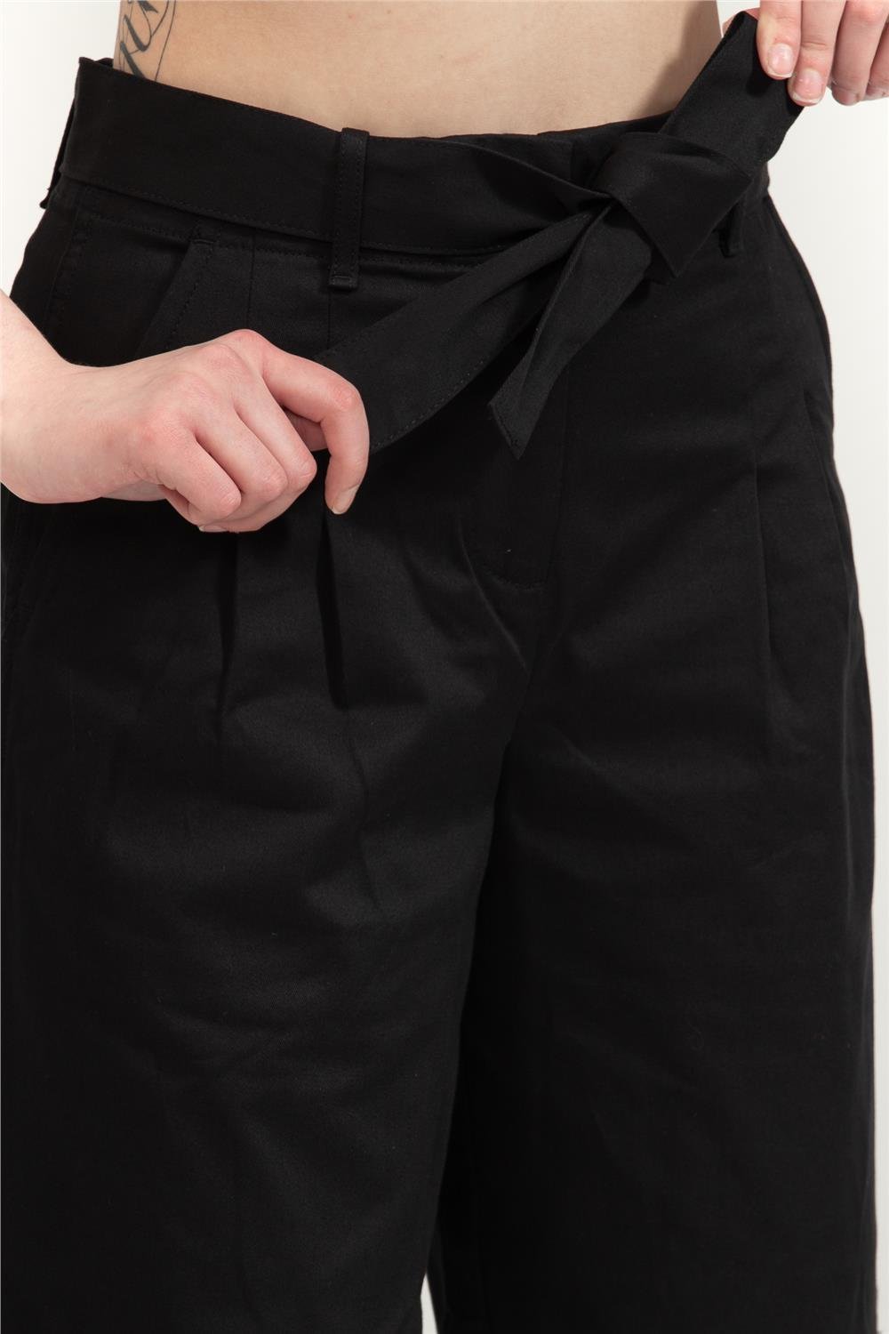 Calvin Klein Cotton Twill Belted Kadın Pantolon