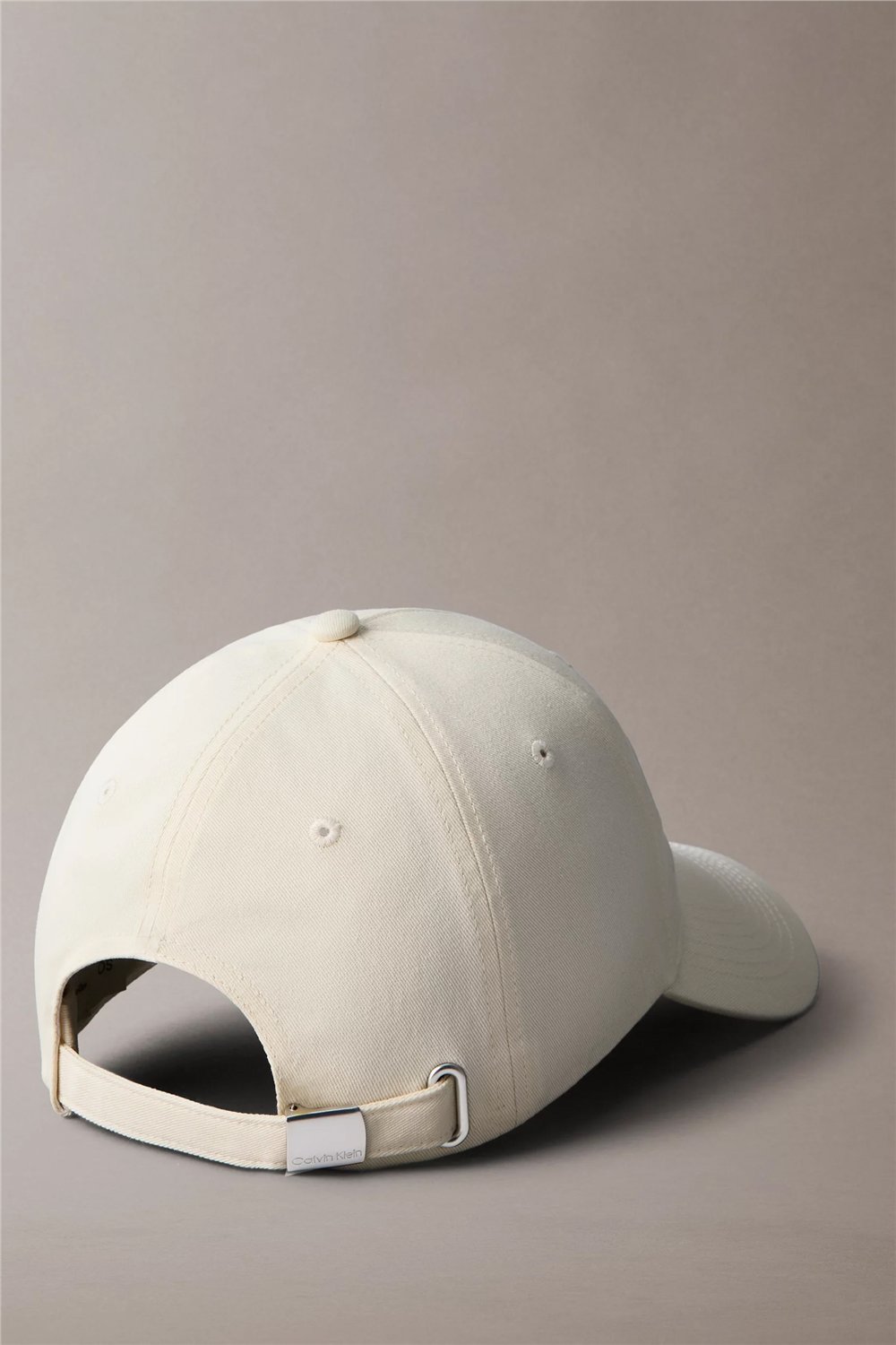 Calvin Klein Cotton Twill Collegi Erkek Baseball Şapka Beyaz