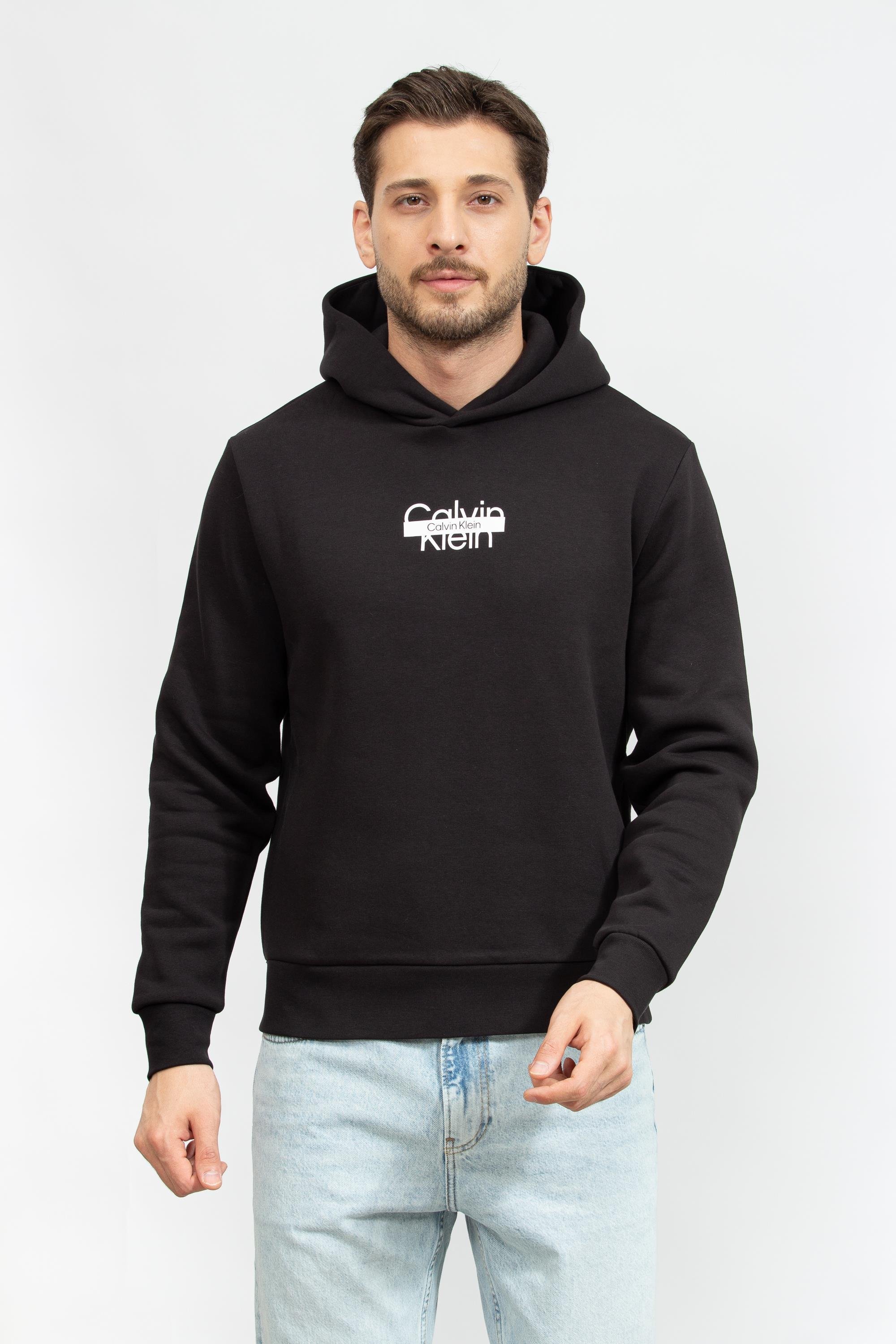 Calvin Klein Cut Through Erkek Kapüşonlu Sweatshirt