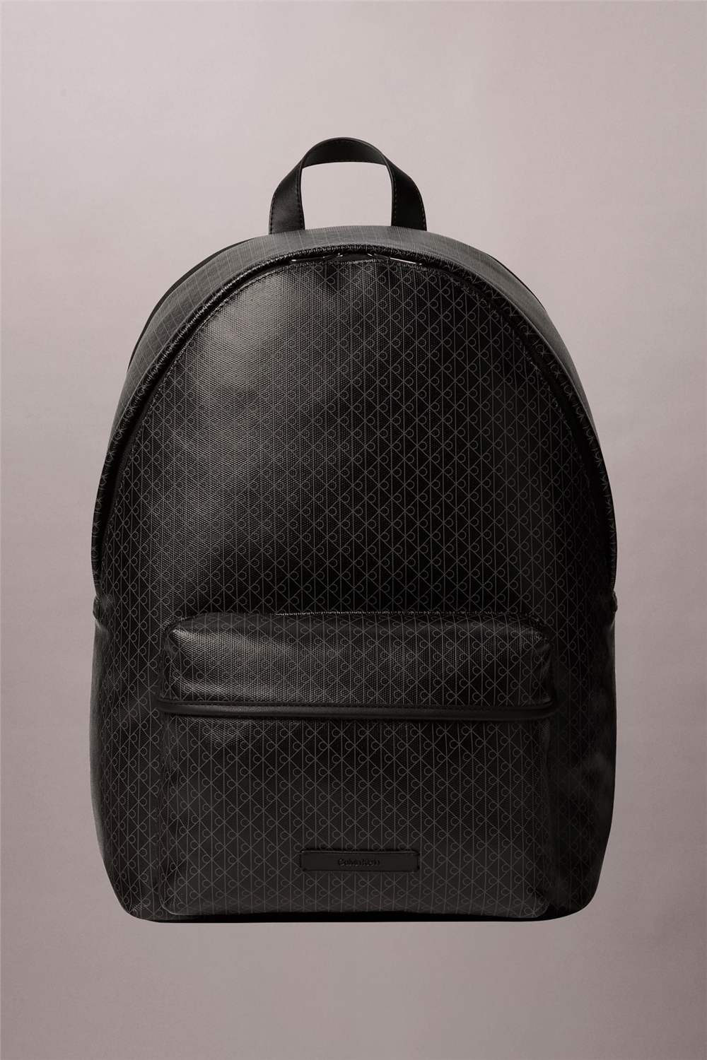 Calvin Klein Emblem Aop Coated Canvas Campus Erkek Sırt Çantası Siyah