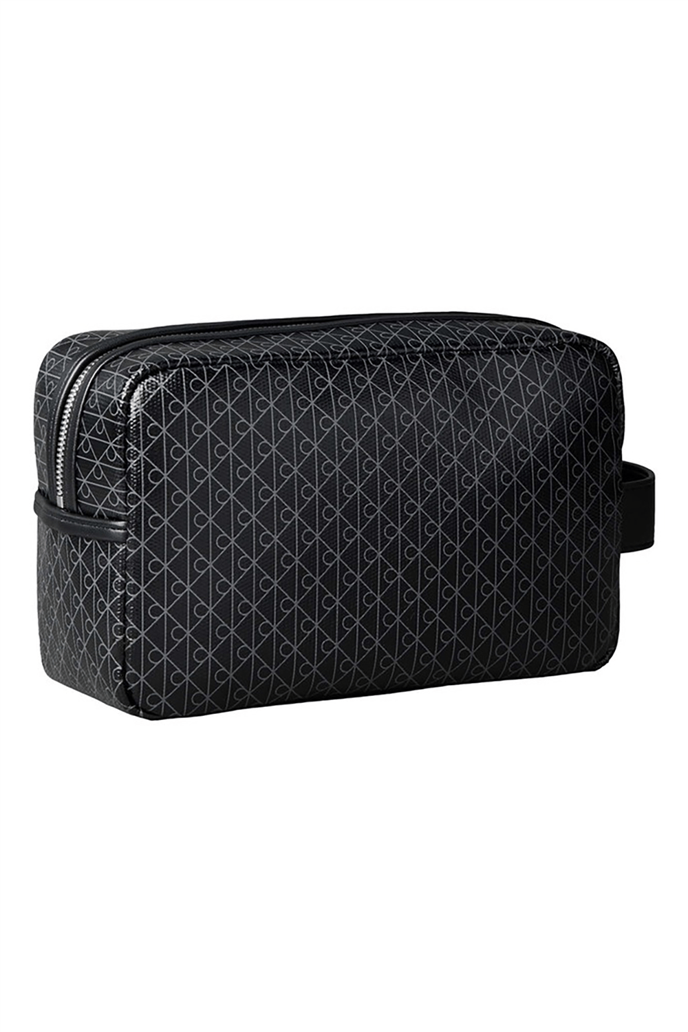 Calvin Klein Emblem Aop Coated Dopp Kit Erkek El Çantası Siyah