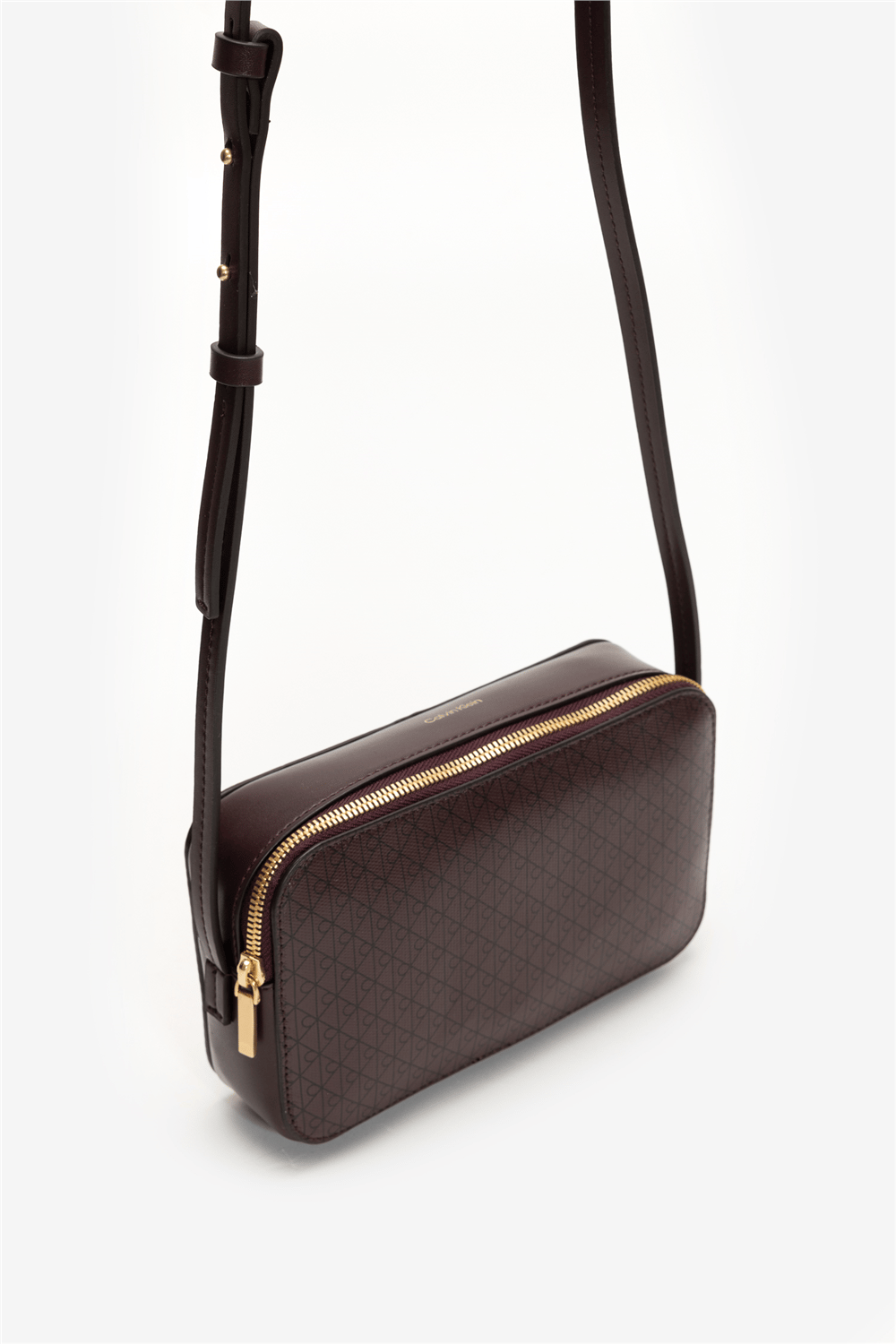 Calvin Klein Emblem Aop Elongated Camera Bag Kadın Mini Omuz Çantası