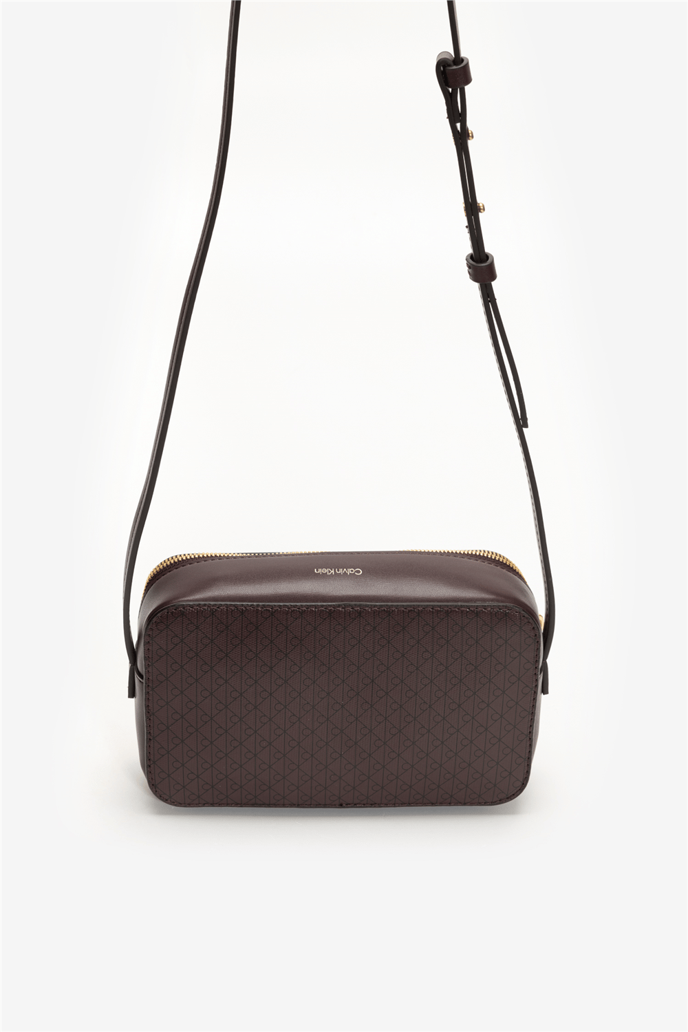 Calvin Klein Emblem Aop Elongated Camera Bag Kadın Mini Omuz Çantası