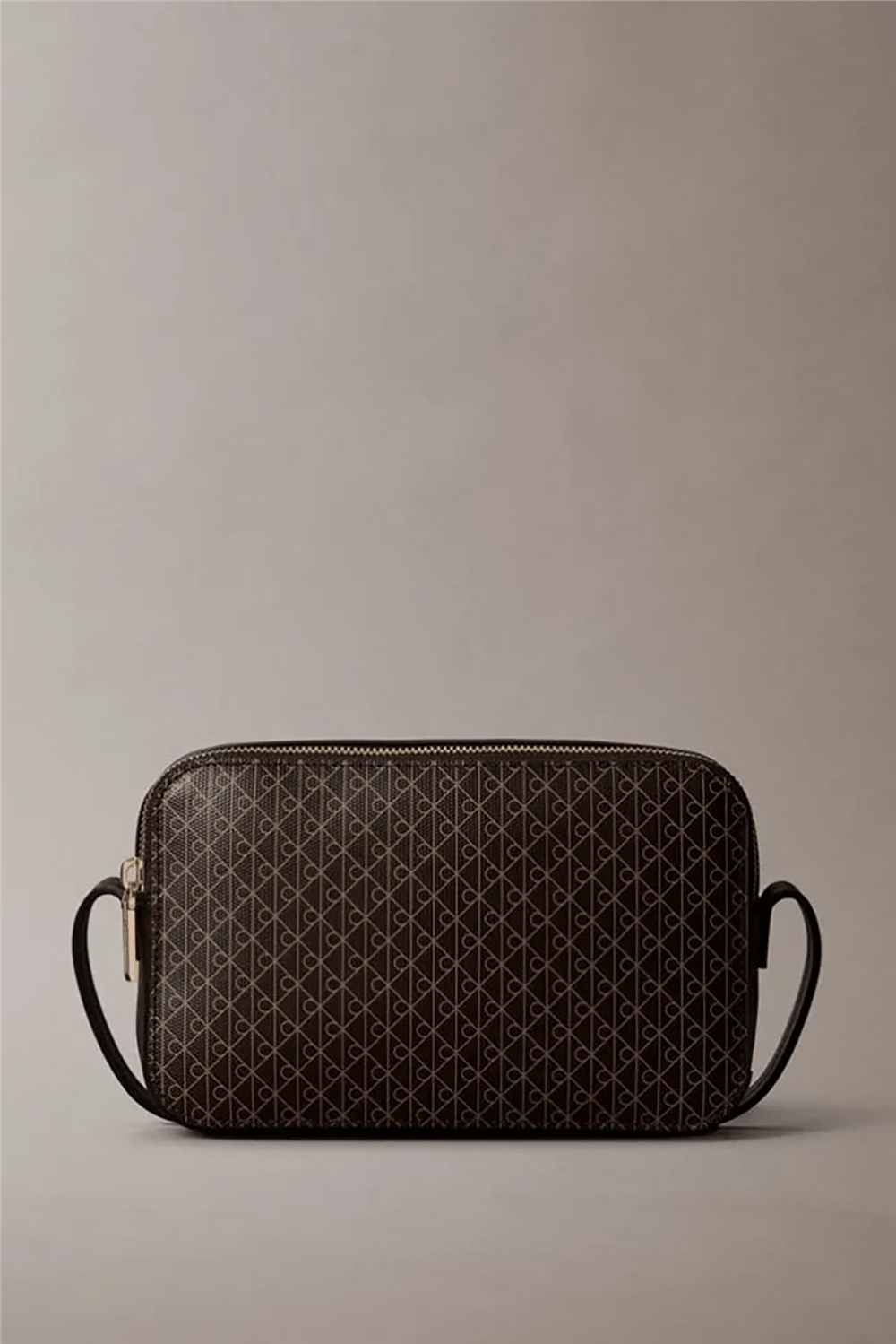 Calvin Klein Emblem Aop Elongated Camera Bag Kadın Mini Omuz Çantası