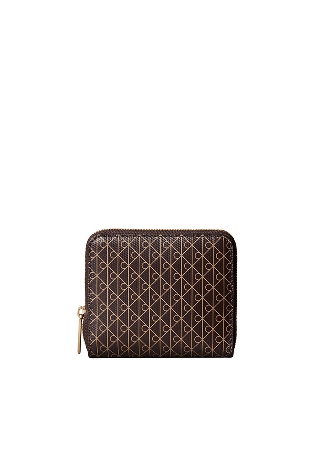Calvin Klein Emblem Aop Square Zip Around Kadın Cüzdan