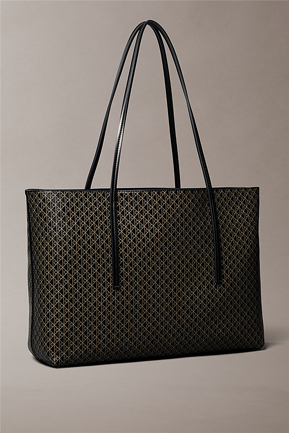 Calvin Klein Emblem Aop Tote W/ Pouch Kadın Omuz Çantası