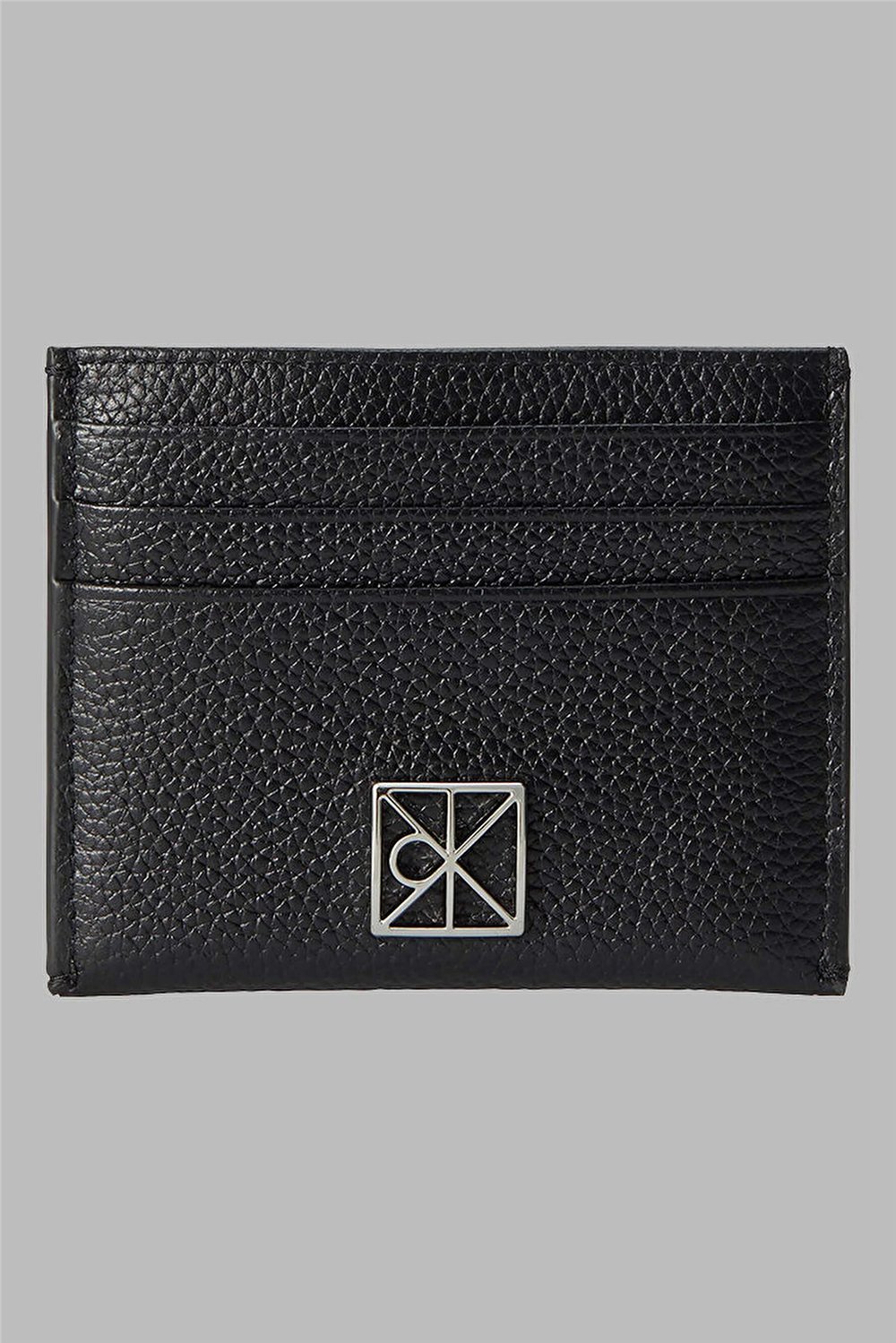 Calvin Klein Emblem Hw Pebble Cardholder Kadın Kartlık Siyah