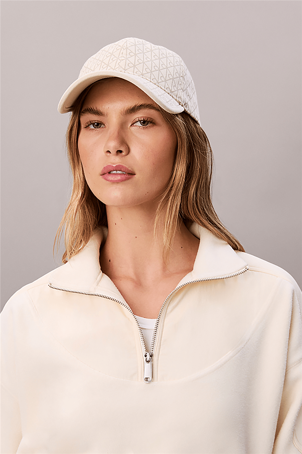 Calvin Klein Emblem Print W Leather Patch Kadın Baseball Şapka
