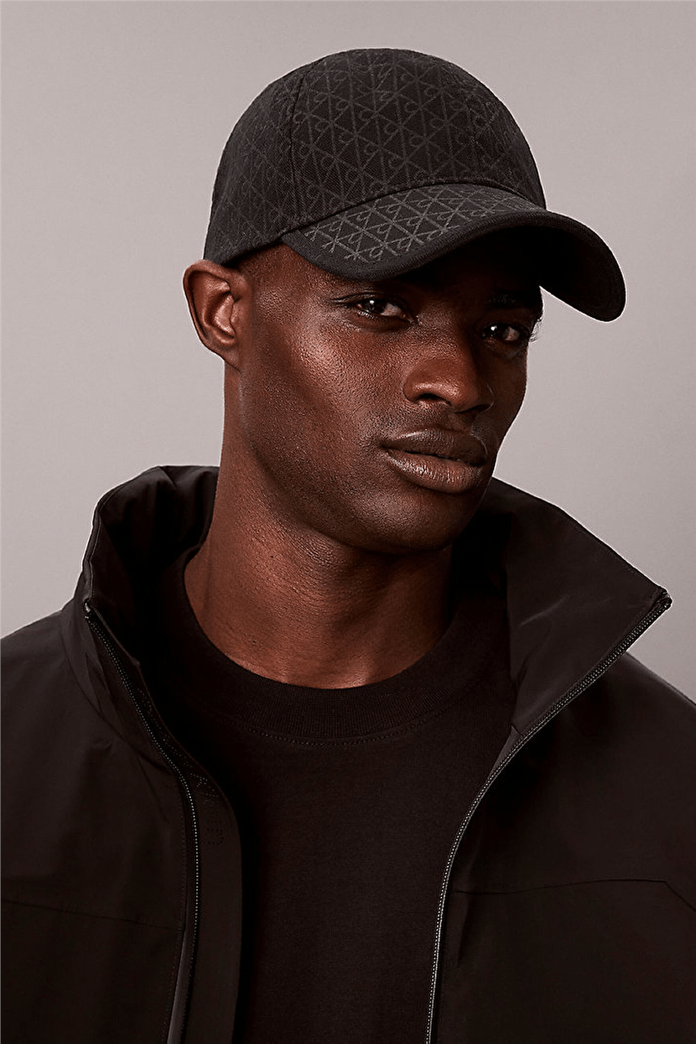 Calvin Klein Emblem Print W Leather Patch Cap Erkek Baseball Şapka