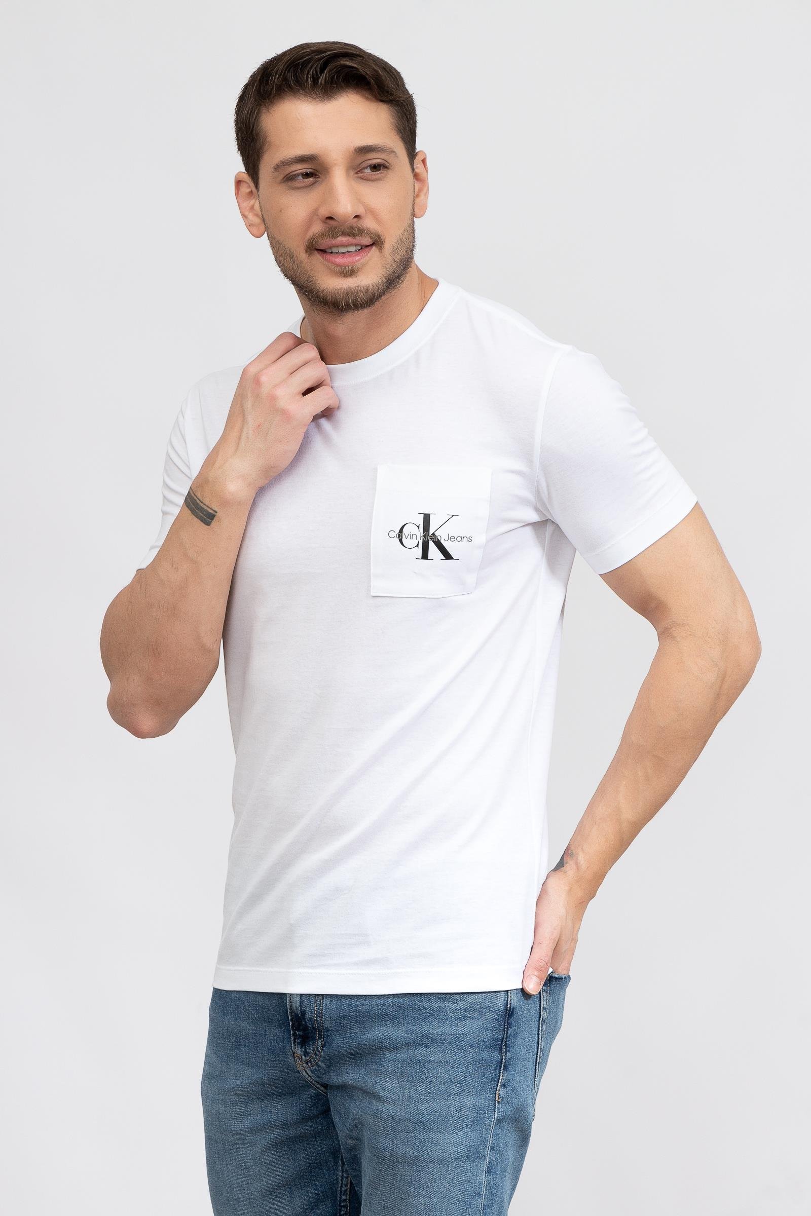 Calvin Klein Erkek Bisiklet Yaka T-Shirt