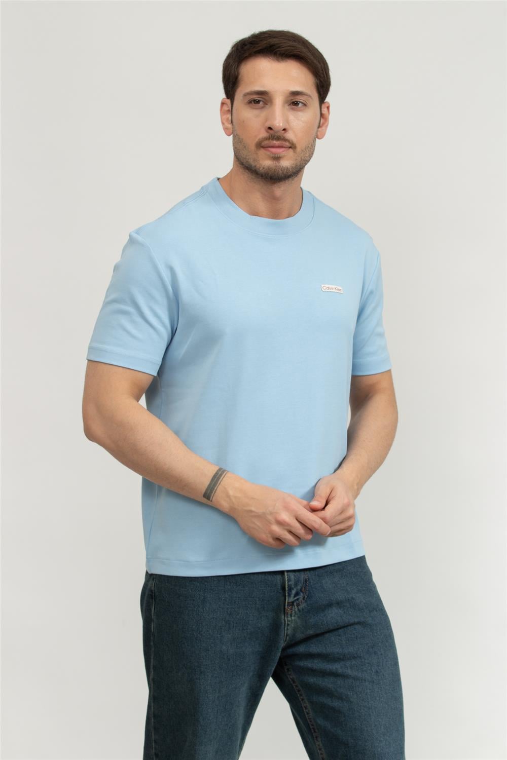 Calvin Klein Erkek Bisiklet Yaka T-Shirt