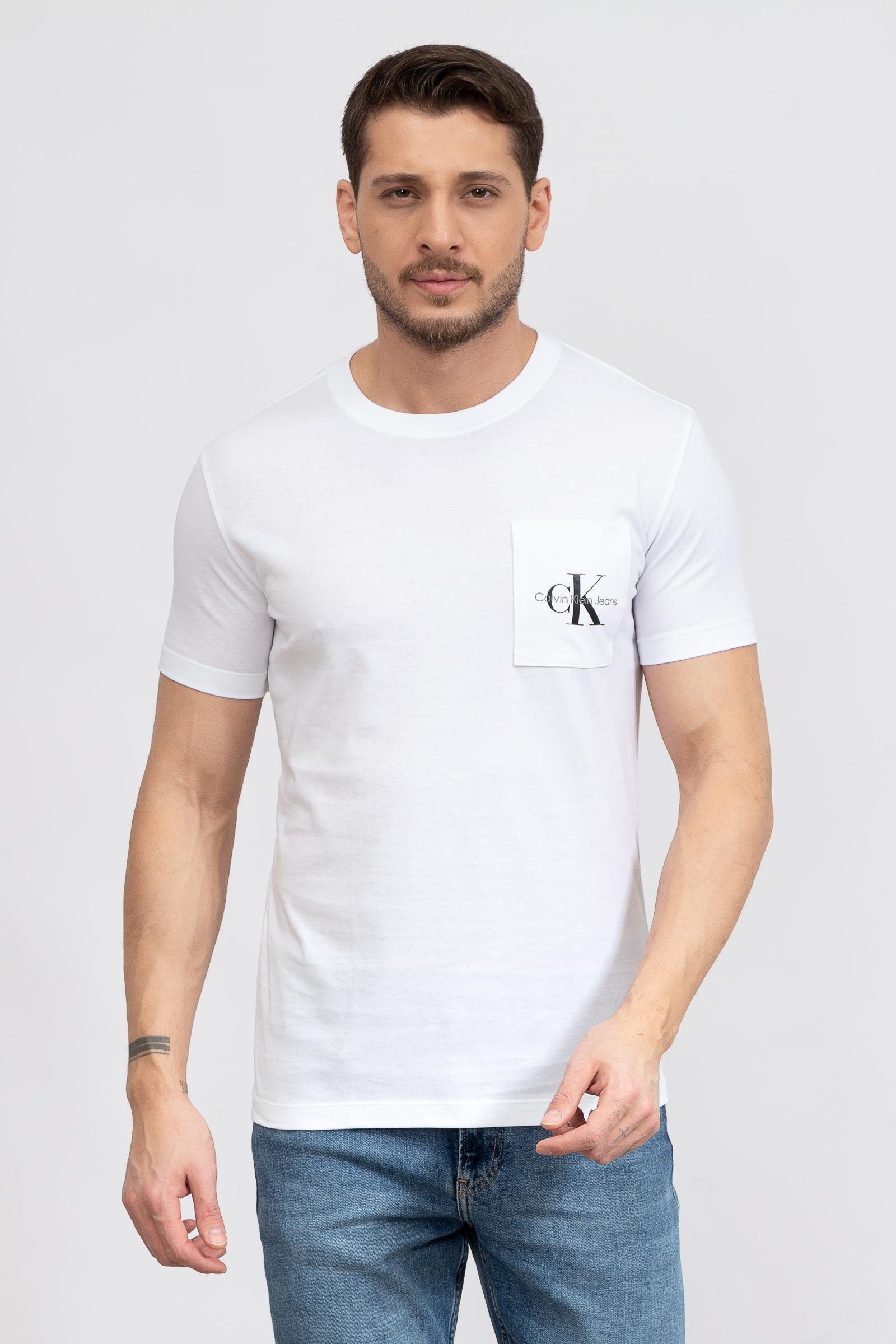 Calvin Klein Erkek Bisiklet Yaka T-Shirt