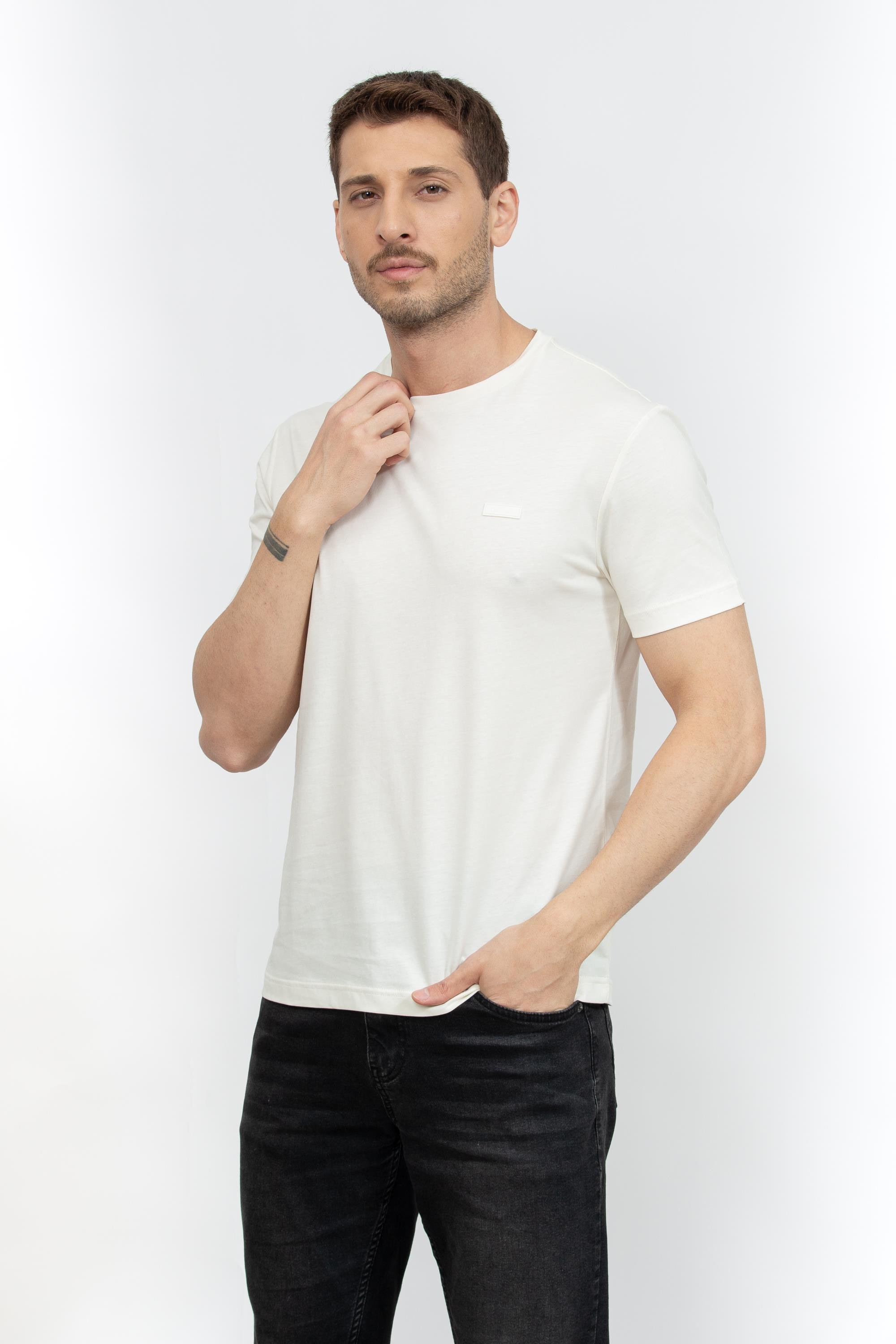 Calvin Klein Erkek Bisiklet Yaka T-Shirt