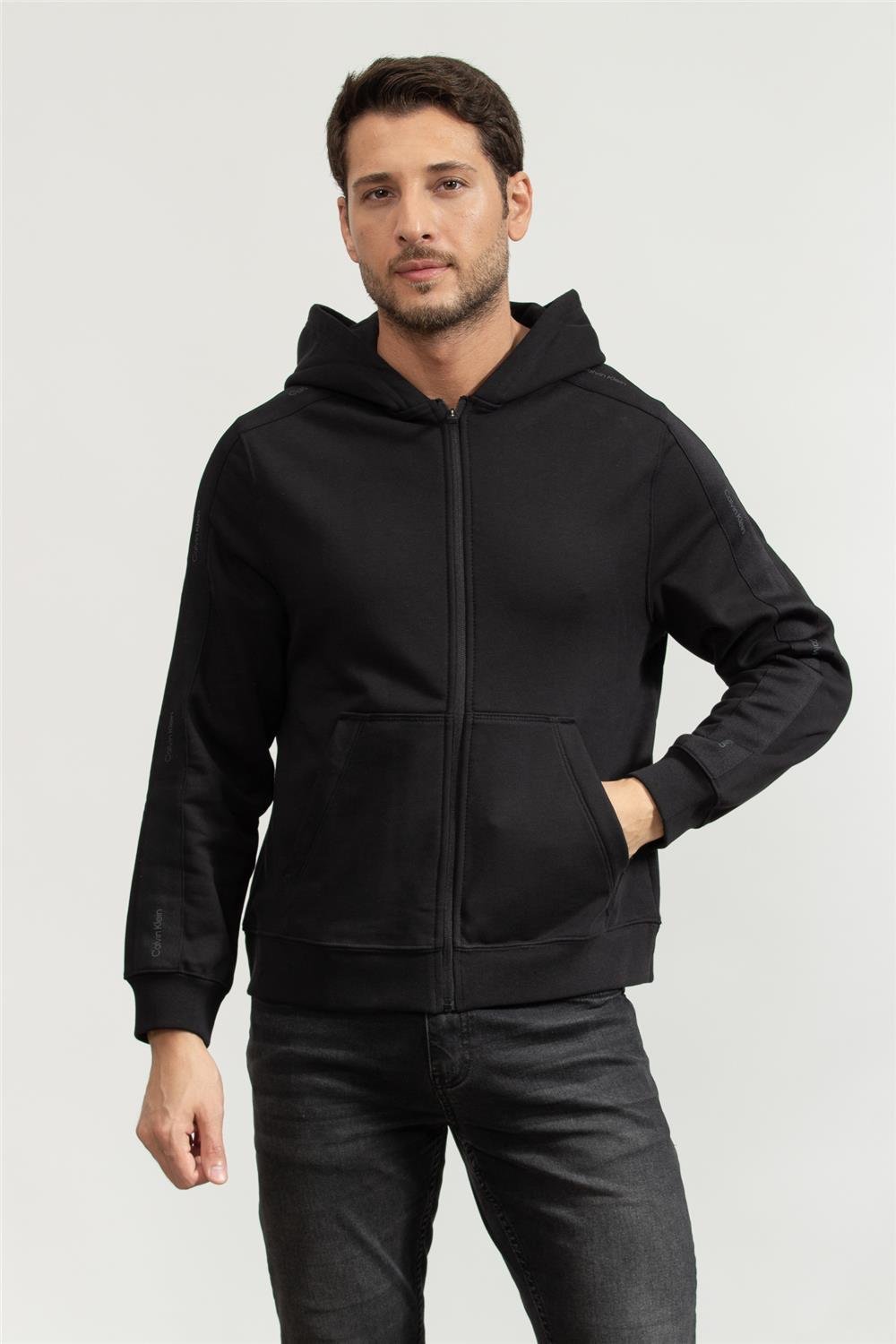 Calvin Klein Erkek Fermuarlı Sweatshirt