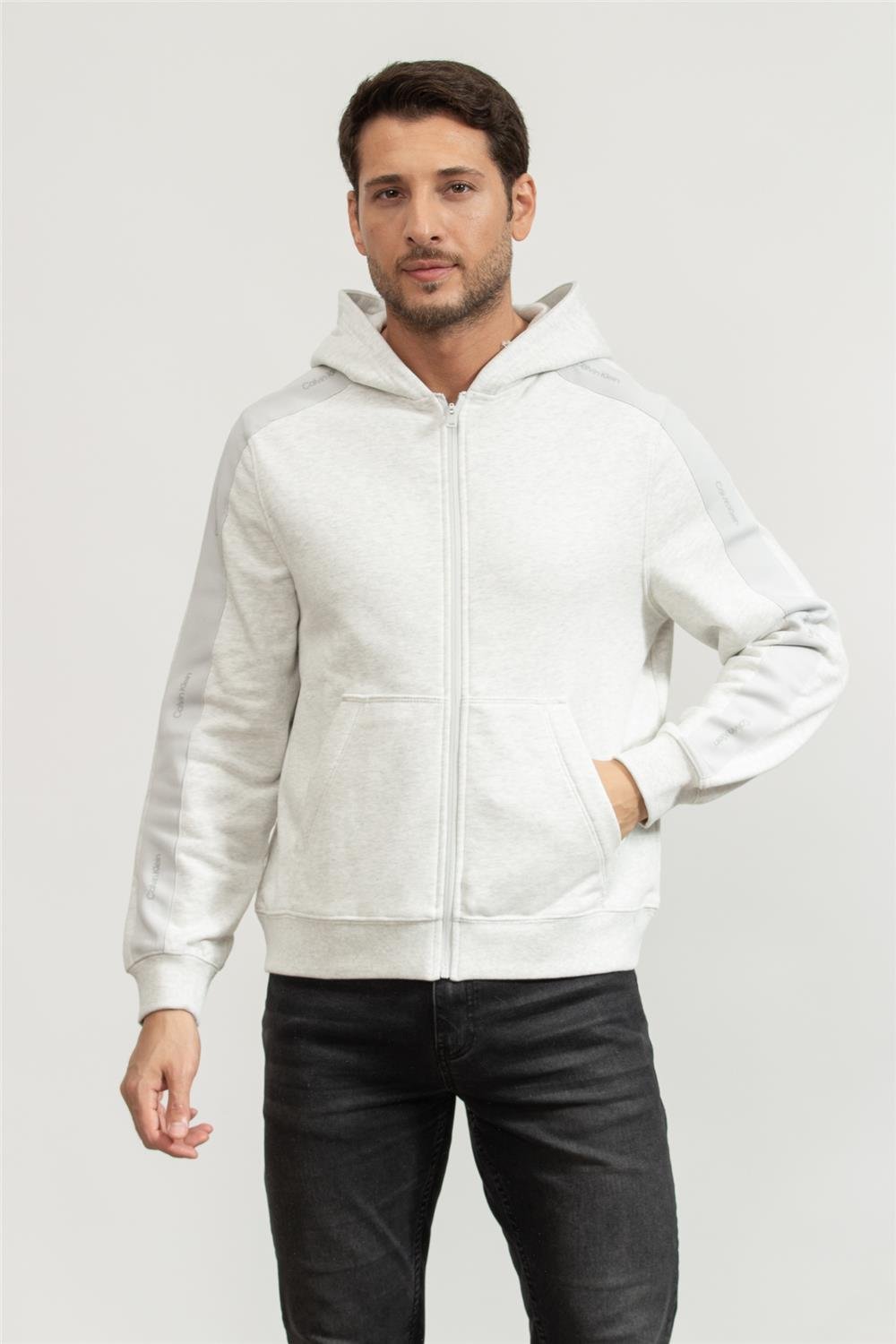 Calvin Klein Erkek Fermuarlı Sweatshirt