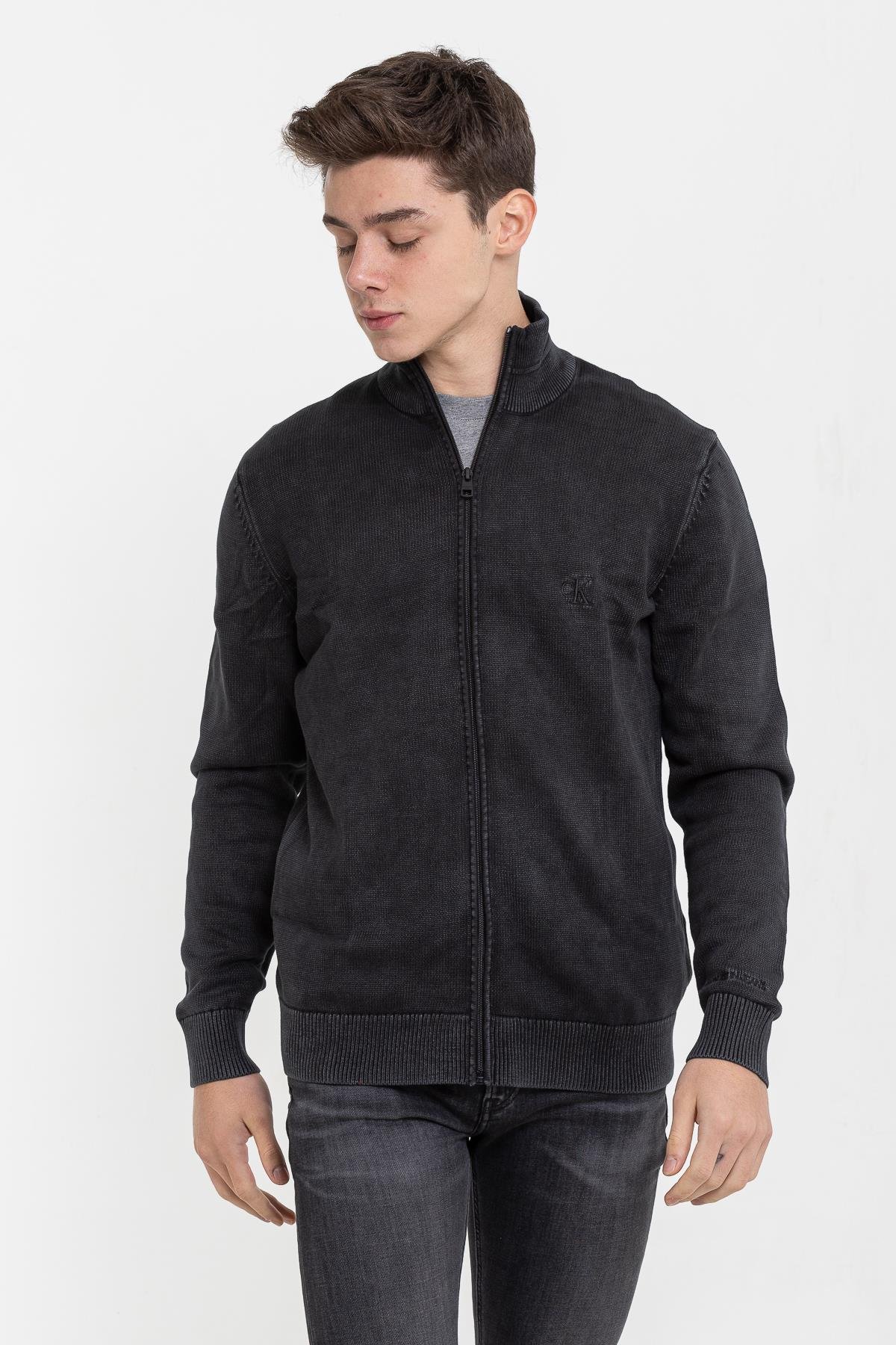 Calvin Klein Erkek Fermuarlı Sweatshirt