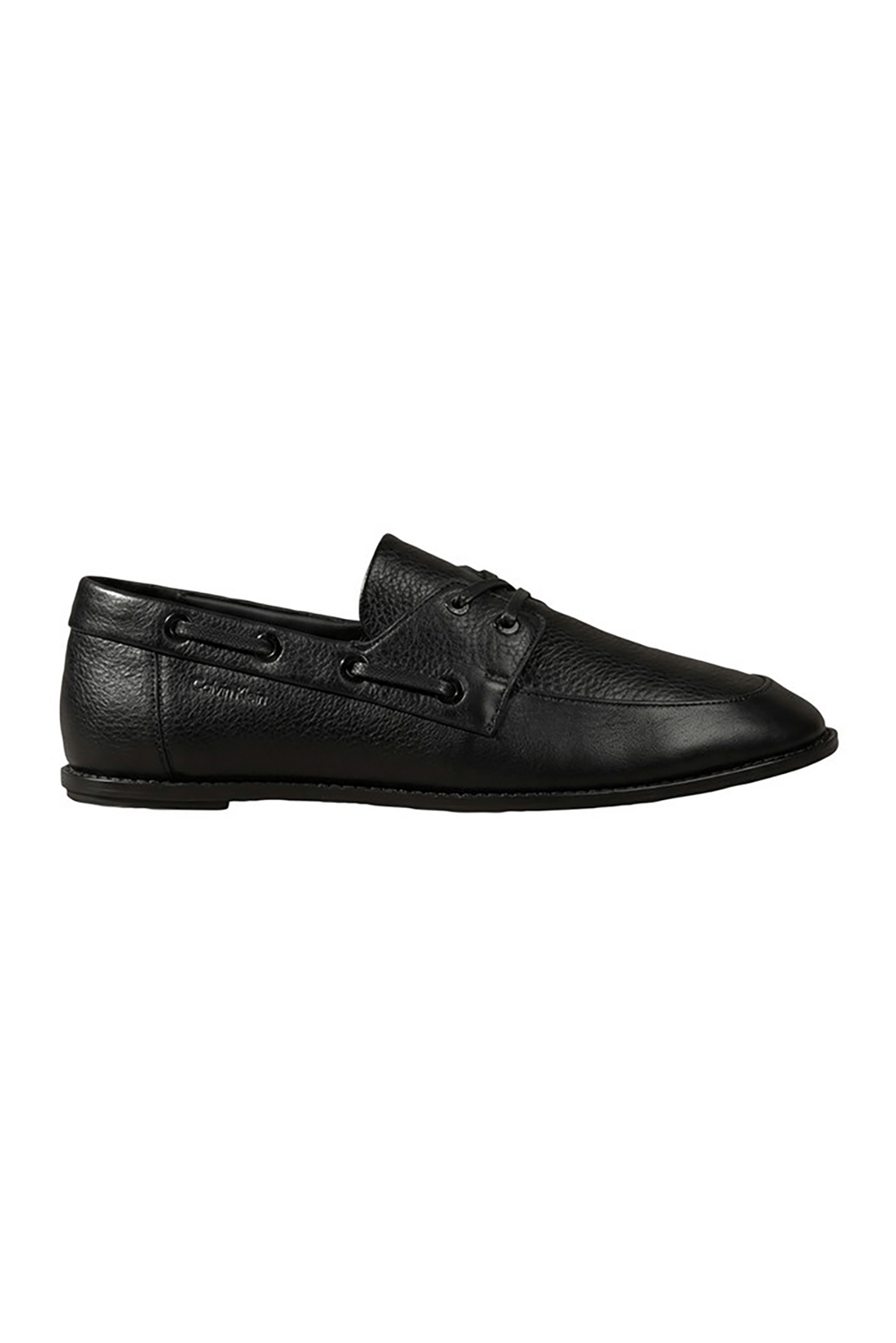 Calvin Klein Ess Boatshoe Lth Kadın Makosen Ayakkabı Siyah