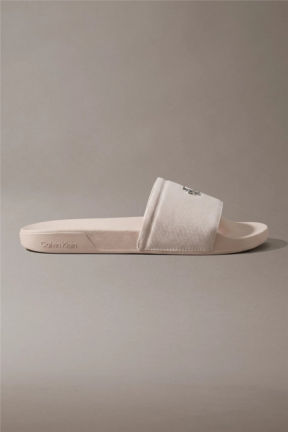 Calvin Klein Ess Slide Canvas Hdw Kadın Terlik Bej