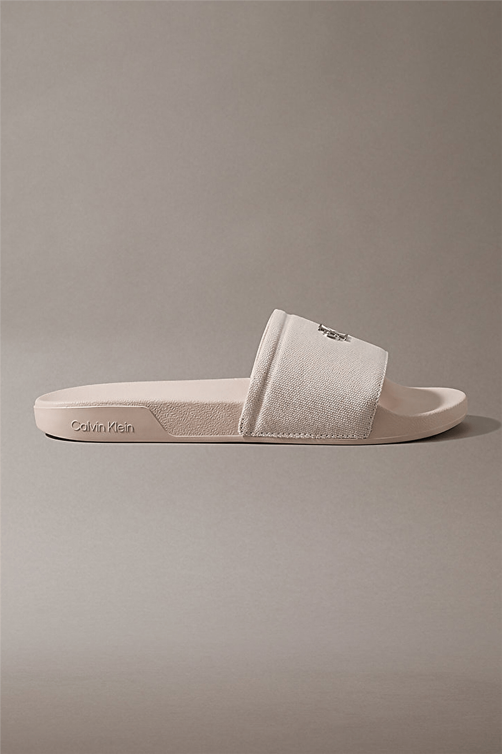 Calvin Klein Ess Slide Canvas Hdw Kadın Terlik Bej
