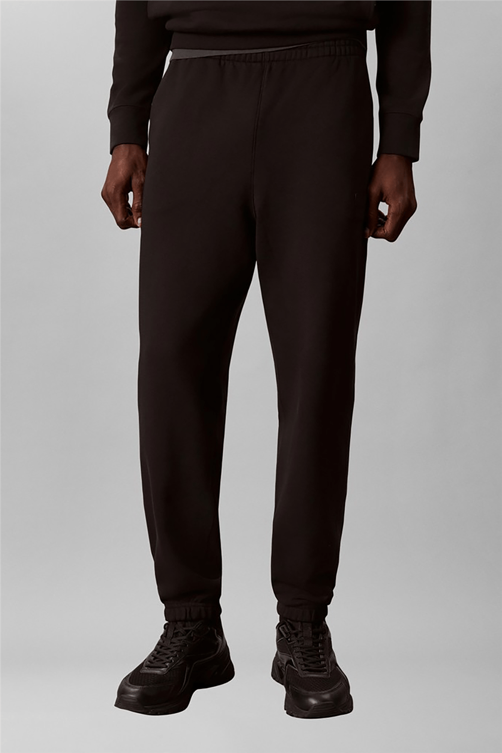 Calvin Klein Eu 350 Terry Spw Rubber Badge Jo Erkek Eşofman Altı Siyah