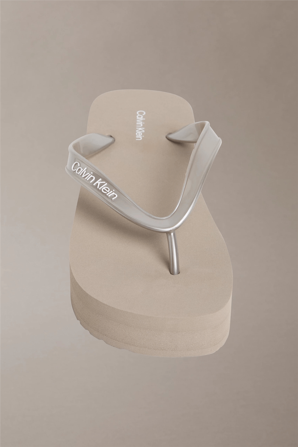 Calvin Klein Flatform Flip Flop M Kadın Terlik Gri