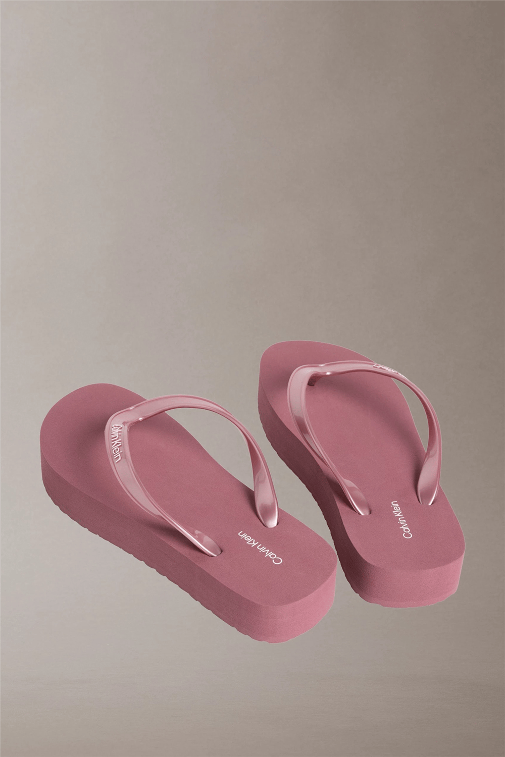 Calvin Klein Flatform Flip Flop M Kadın Terlik Mor