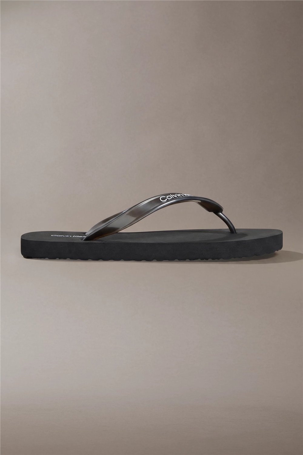 Calvin Klein Flip Flop Tpu Metall Kadın Terlik Siyah