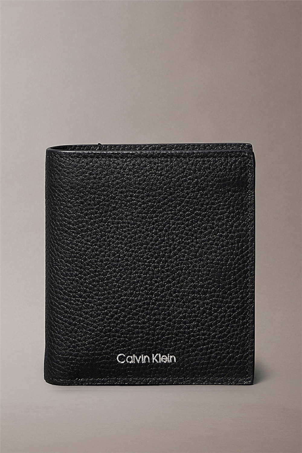 Calvin Klein Foil Emboss Slim Trifold W Coin Erkek Cüzdan Siyah