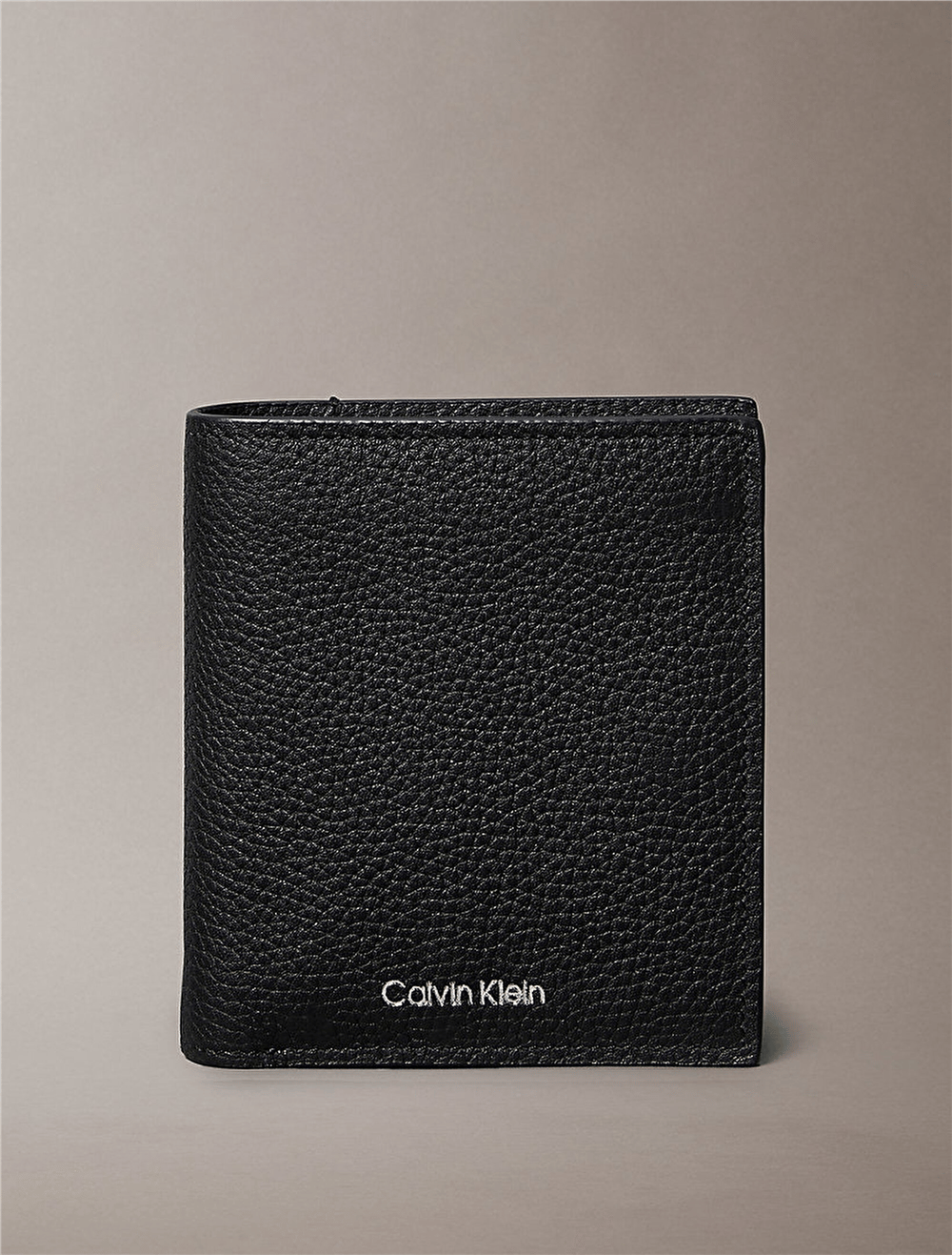 Calvin Klein Foil Emboss Slim Trifold W Coin Erkek Cüzdan Siyah
