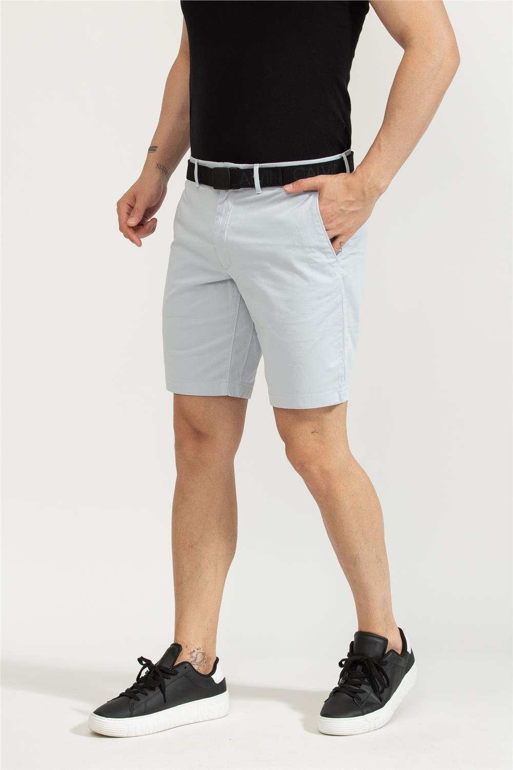 Calvin Klein Garment Dye Belted Shorts Erkek Bermuda Şort