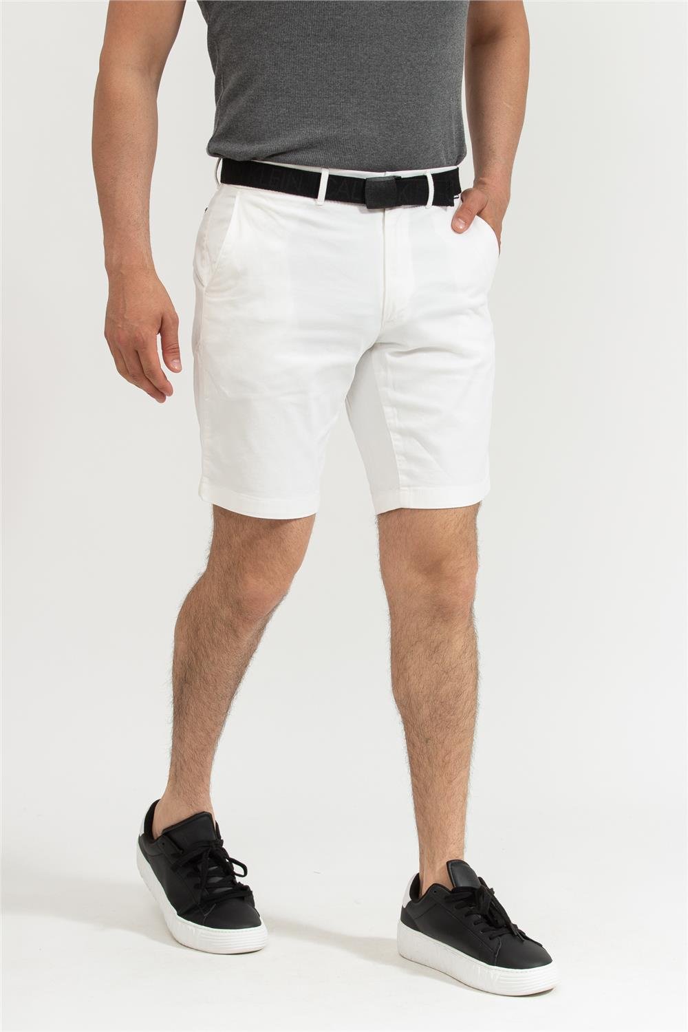 Calvin Klein Garment Dye Belted Shorts Erkek Bermuda Şort