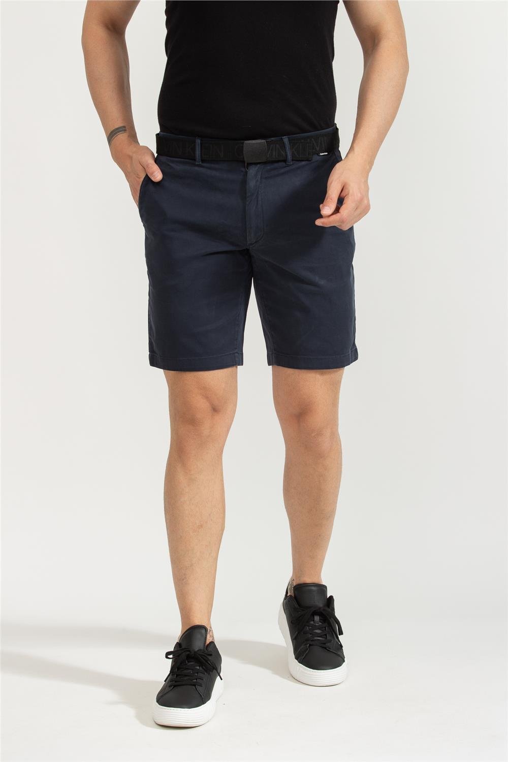Calvin Klein Garment Dye Belted Shorts Erkek Bermuda Şort