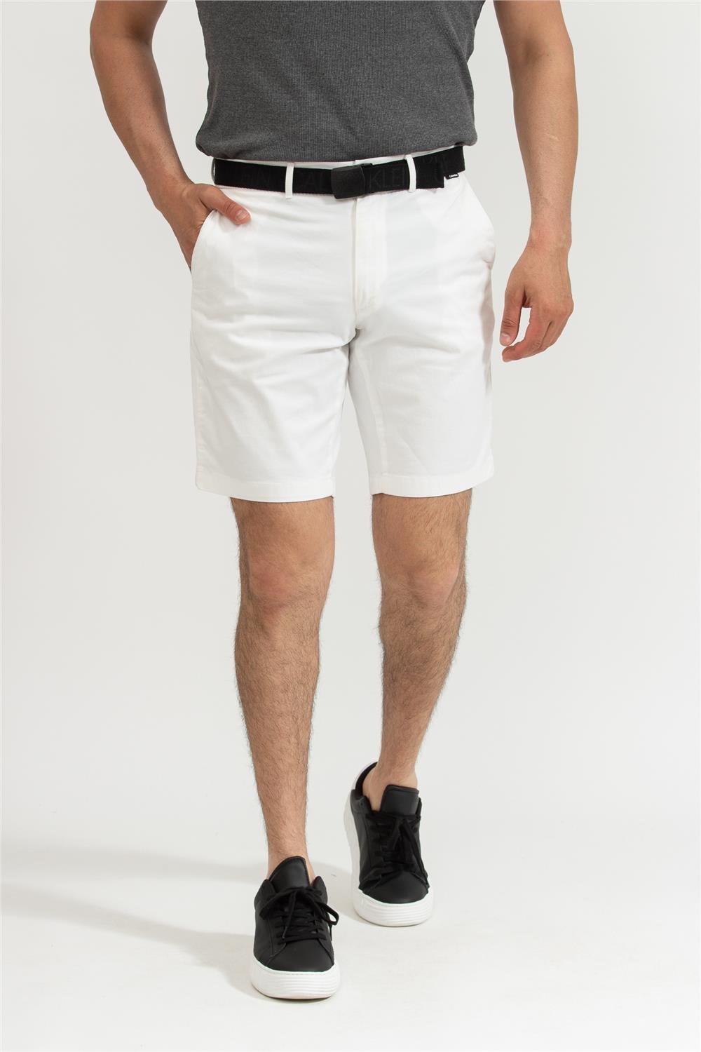 Calvin Klein Garment Dye Belted Shorts Erkek Bermuda Şort