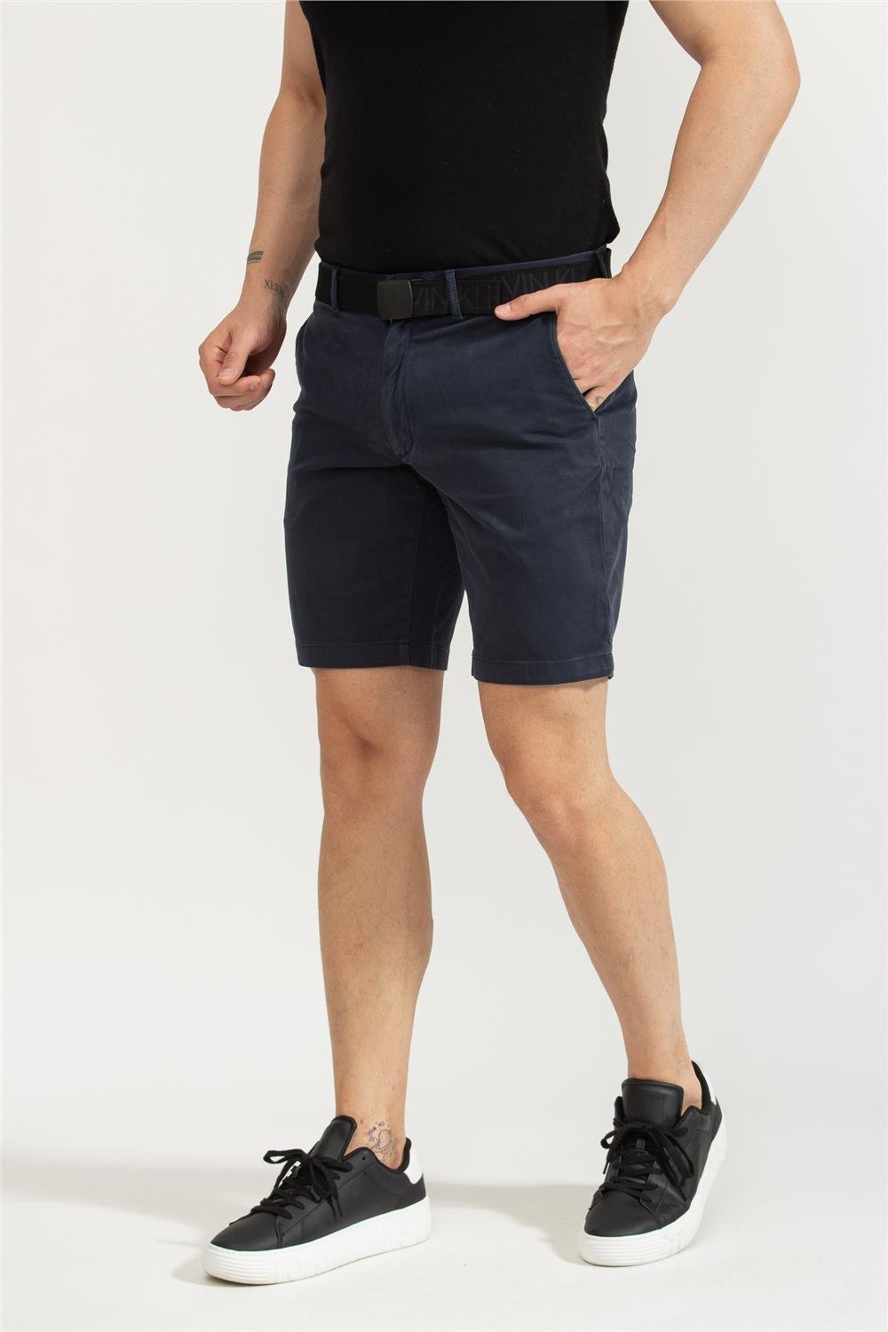 Calvin Klein Garment Dye Belted Shorts Erkek Bermuda Şort