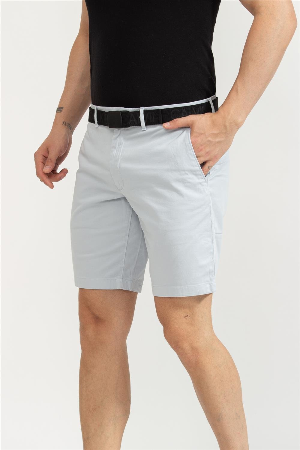 Calvin Klein Garment Dye Belted Shorts Erkek Bermuda Şort