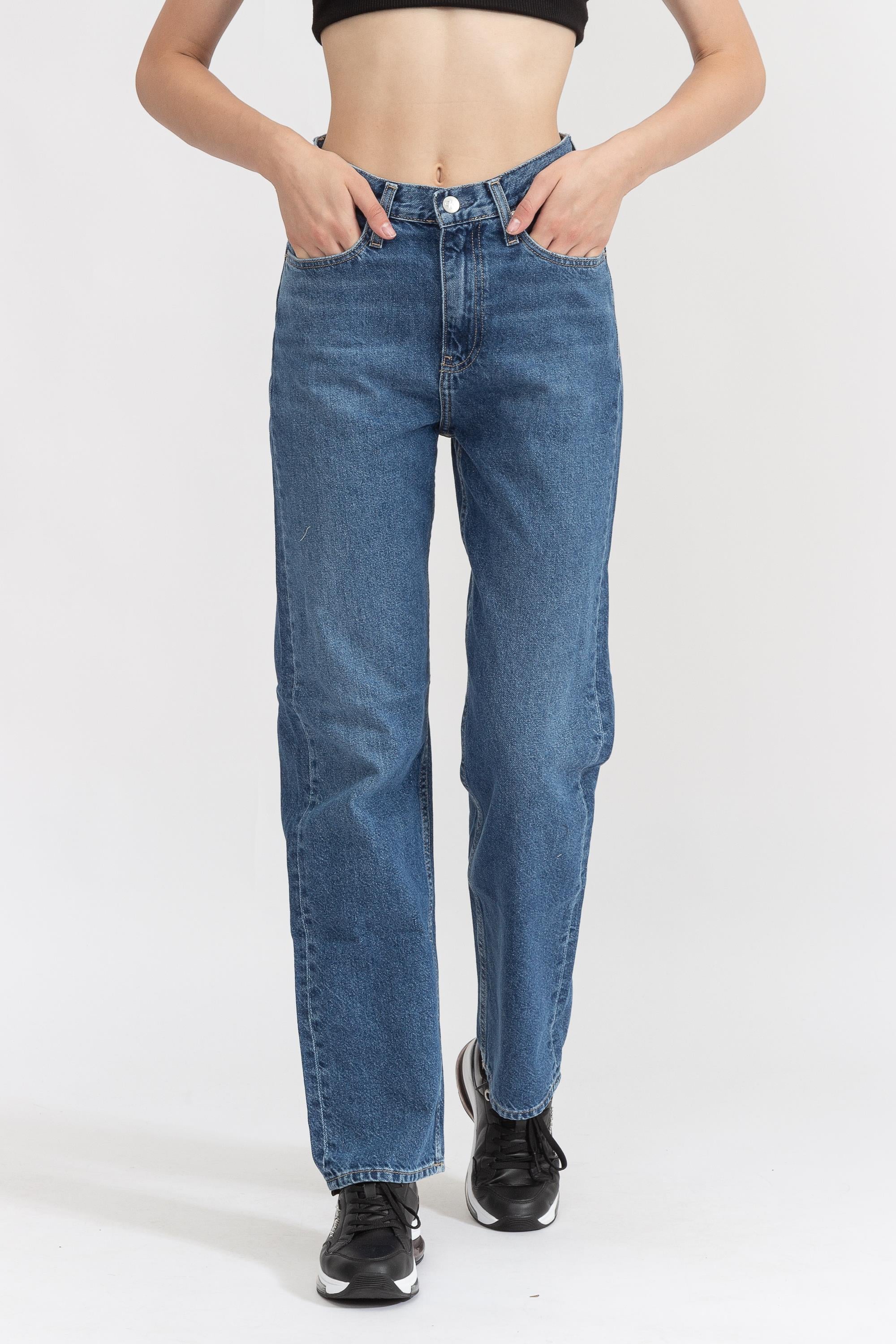 Calvin Klein High Rise Straight Kadın Jean Pantolon