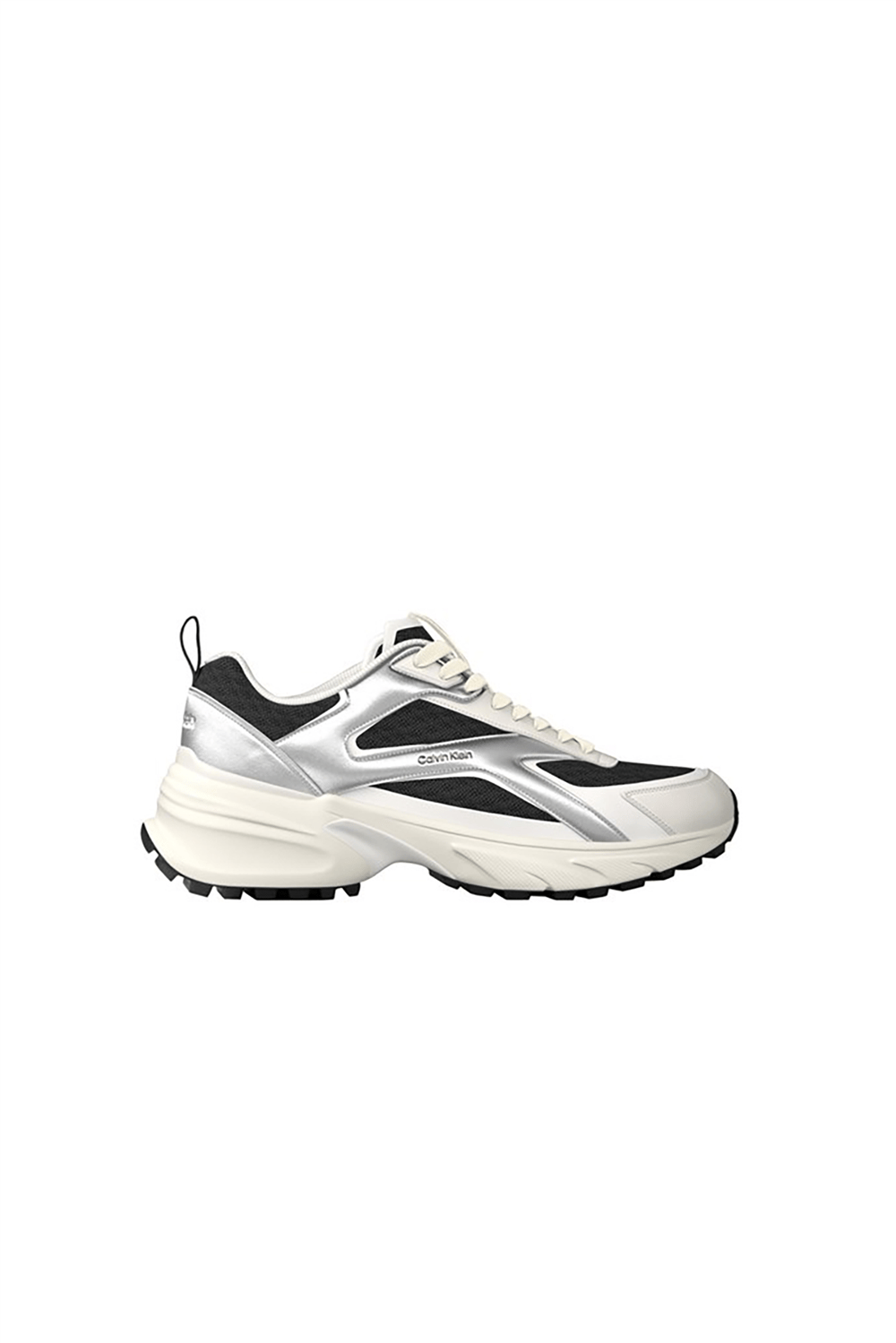 Calvin Klein Hike Run Ckstripe Mesh Met Kadın Sneaker Siyah
