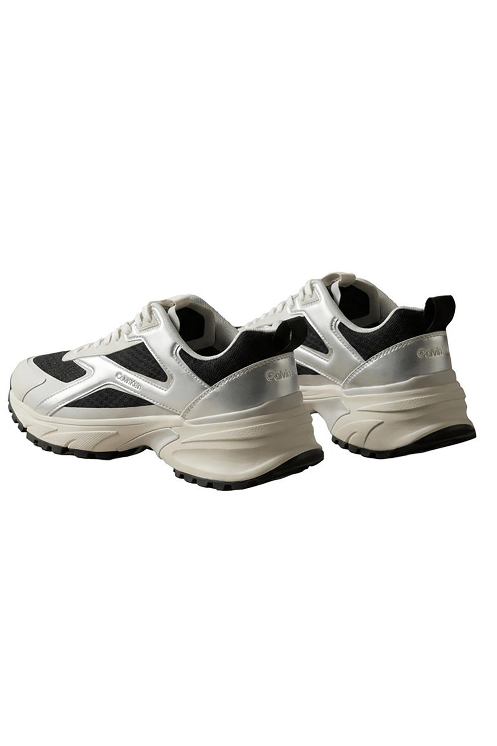Calvin Klein Hike Runner Ckstripe Met Mix Mat Erkek Sneaker Siyah
