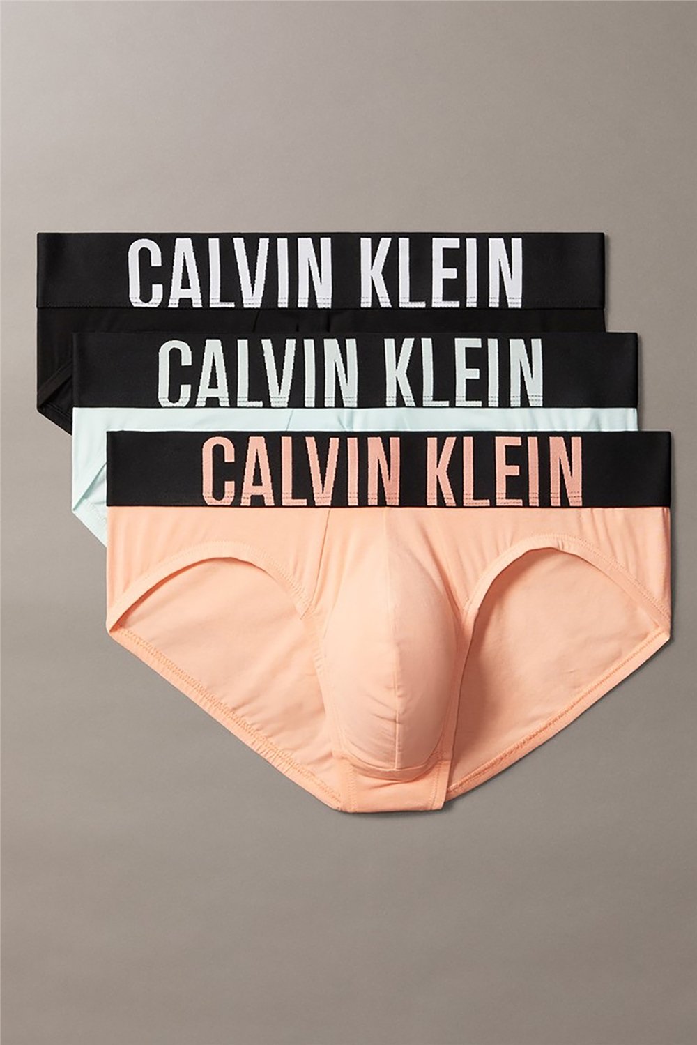 Calvin Klein Hip Brief 3Pk Erkek 3lü Boxer Siyah