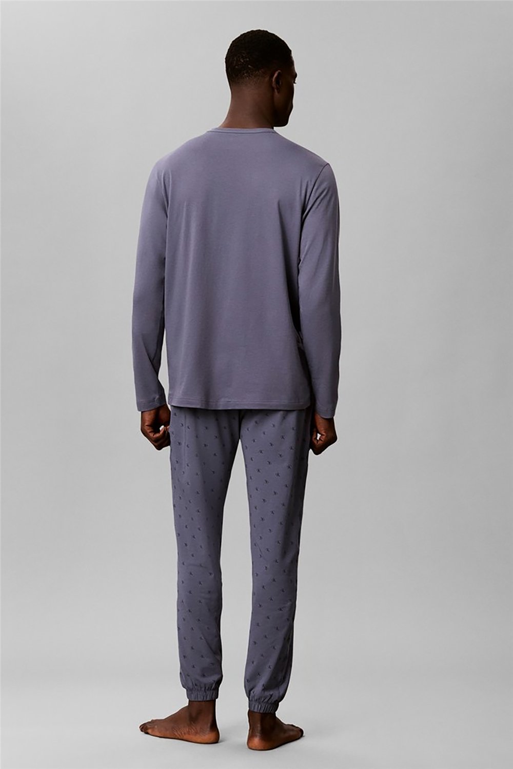 Calvin Klein Holiday Ls Tee Jogger Set Erkek Pijama Takımı