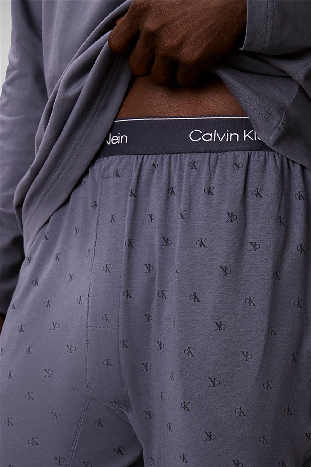 Calvin Klein Holiday Ls Tee Jogger Set Erkek Pijama Takımı