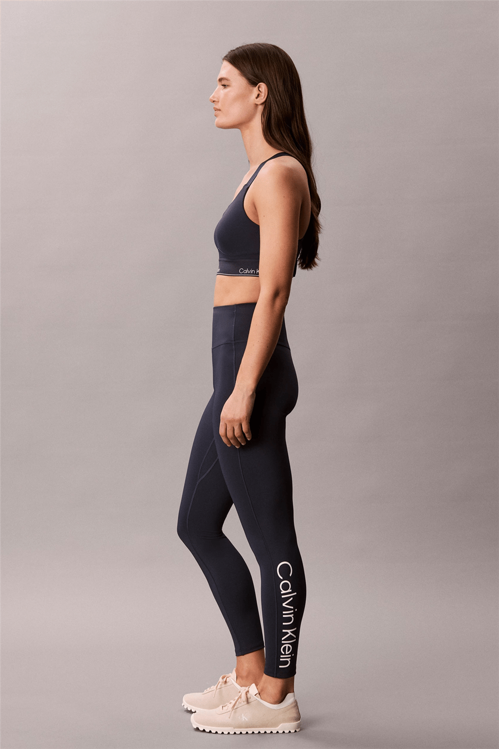 Calvin Klein Icon Sport 7/8 Leggıng Pocket Kadın Tayt Mavi