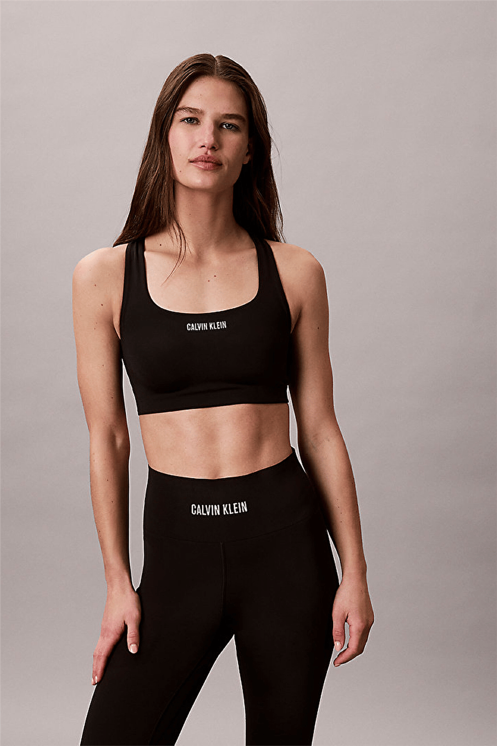 Calvin Klein Intense Power Medium Support Bra Kadın Sporcu Sütyen Siyah