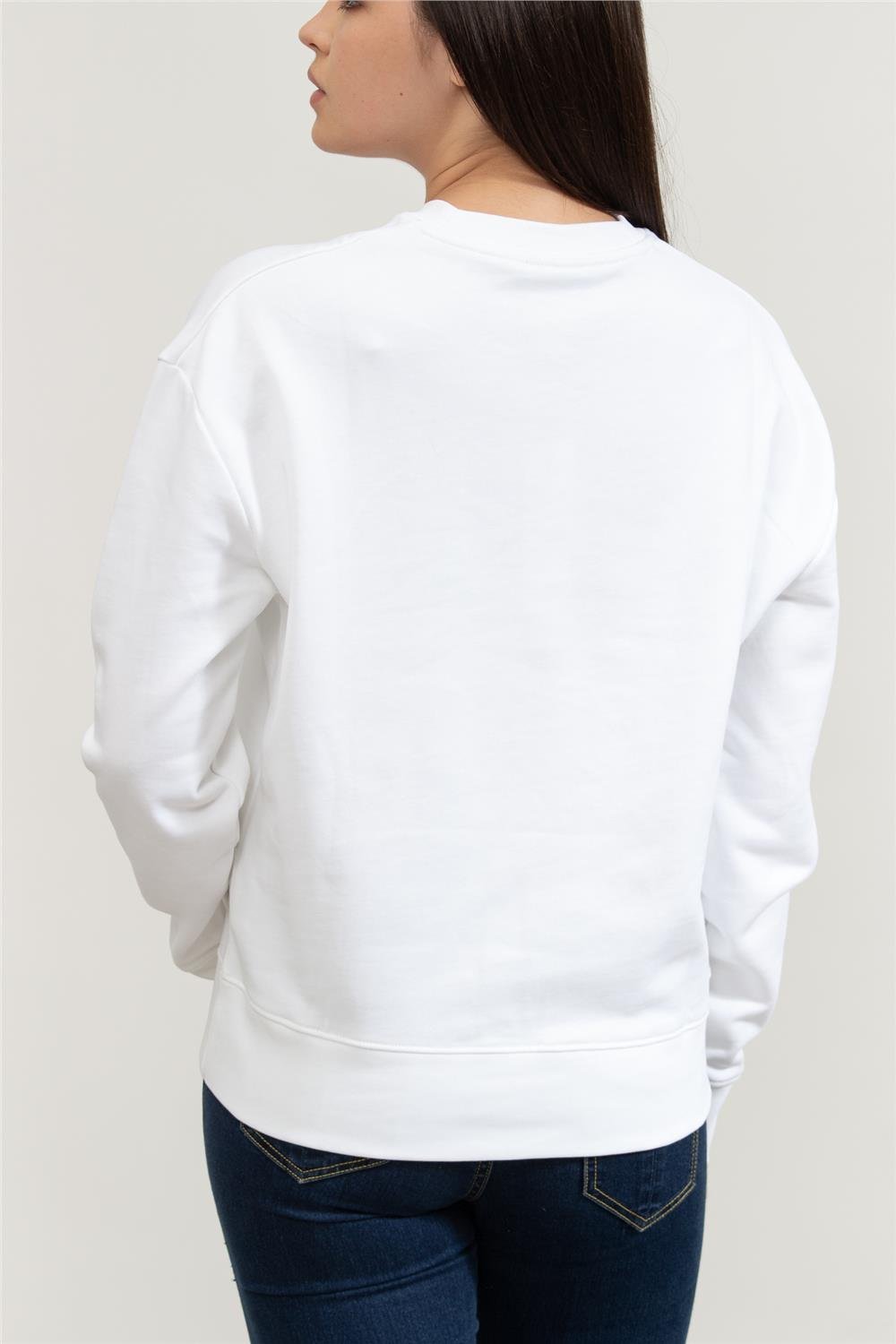 Calvin Klein Kadın Bisiklet Yaka Sweatshirt