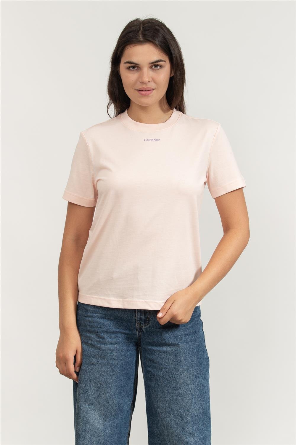 Calvin Klein Kadın Bisiklet Yaka T-Shirt