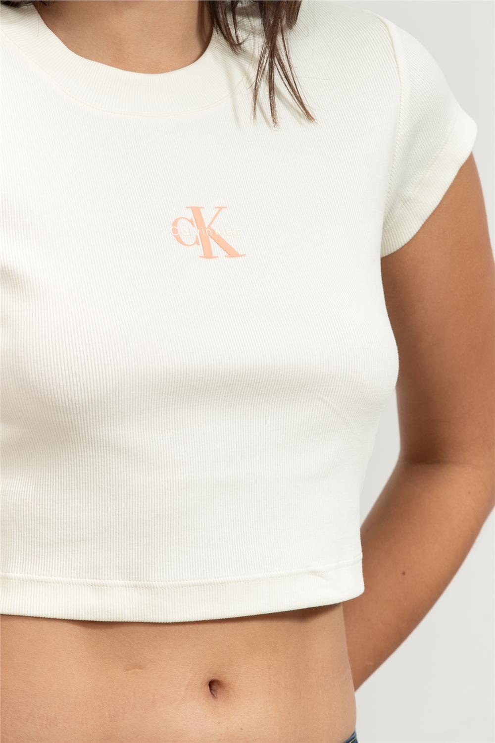 Calvin Klein Kadın Bisiklet Yaka T-Shirt