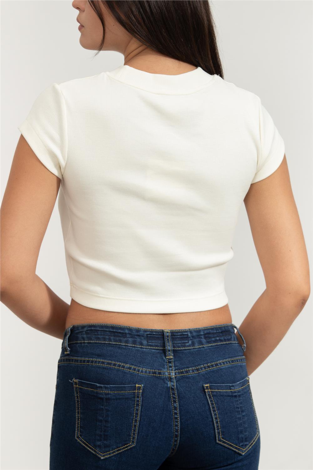 Calvin Klein Kadın Bisiklet Yaka T-Shirt