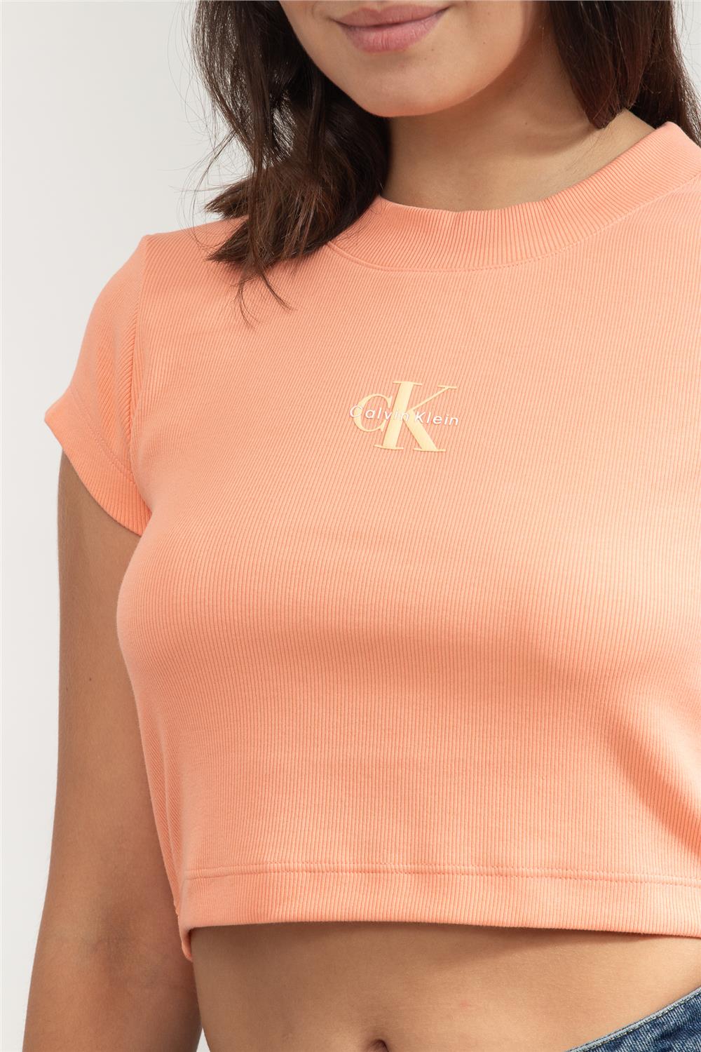 Calvin Klein Kadın Bisiklet Yaka T-Shirt